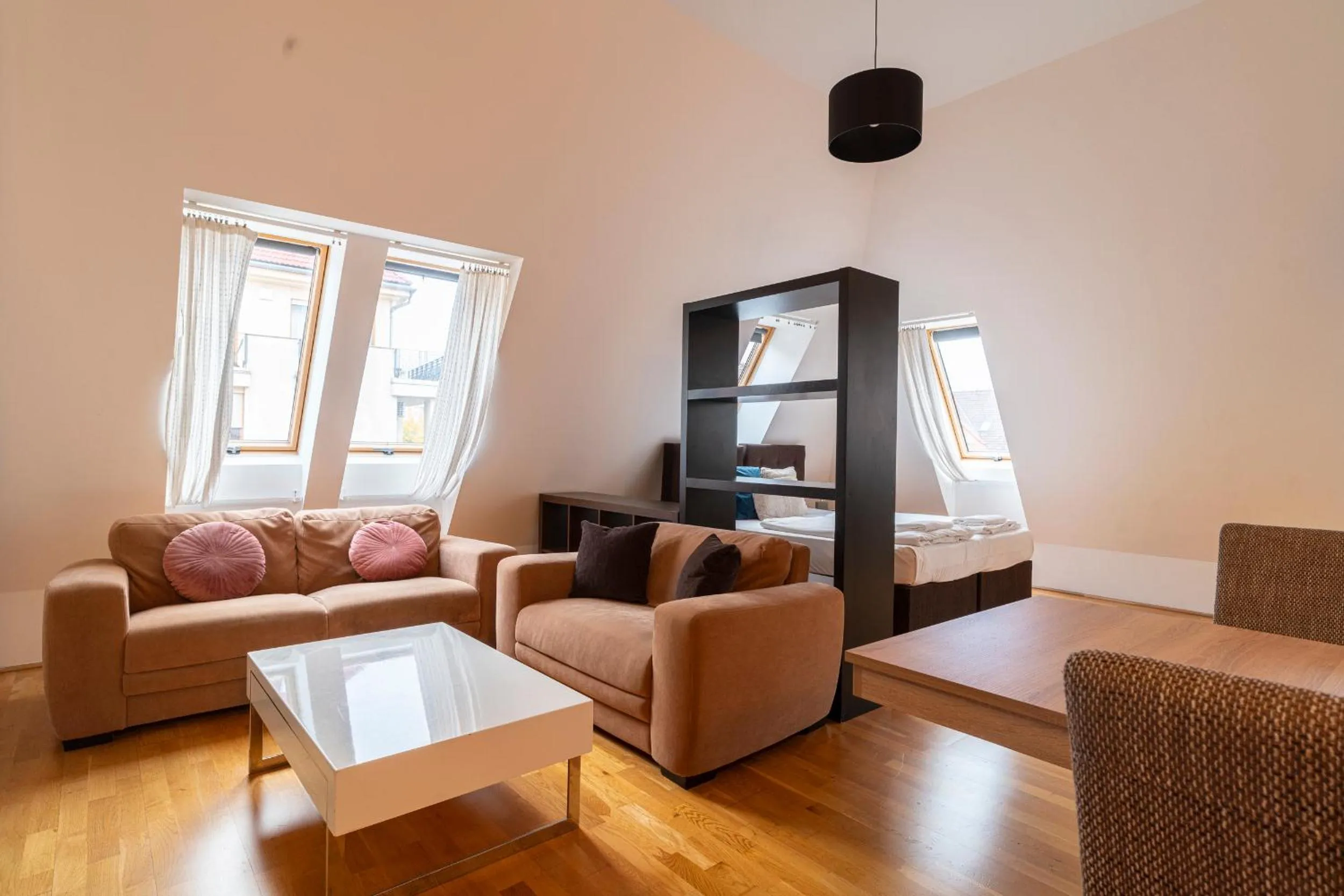 Living room in Gozsdu Court Budapest