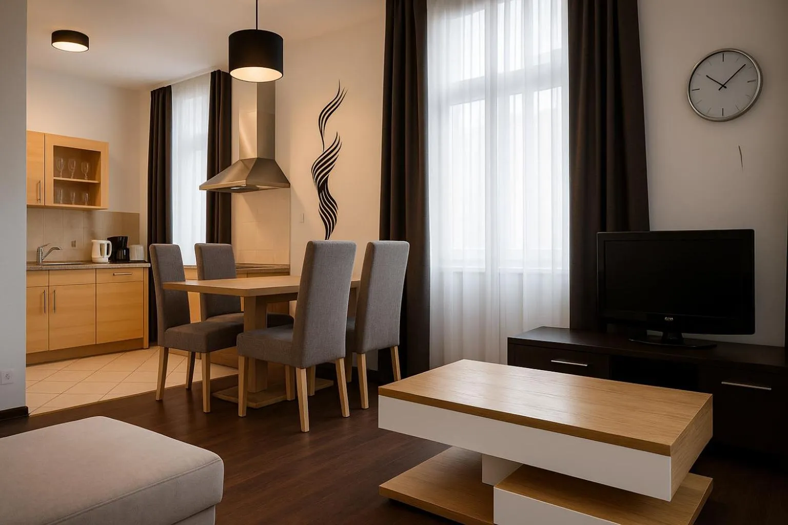 TV and multimedia in Gozsdu Court Budapest