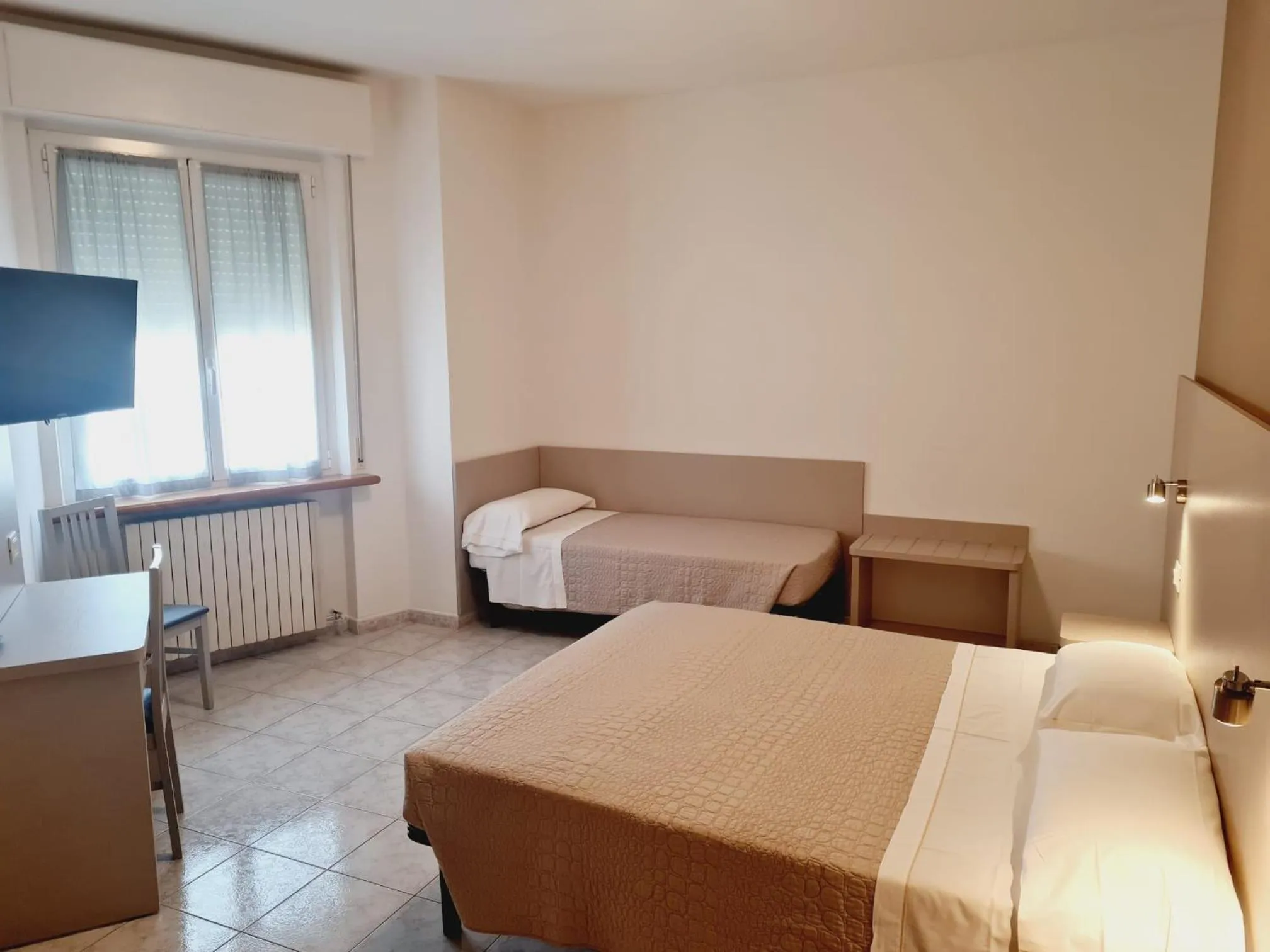 Bed in Hotel San Marco