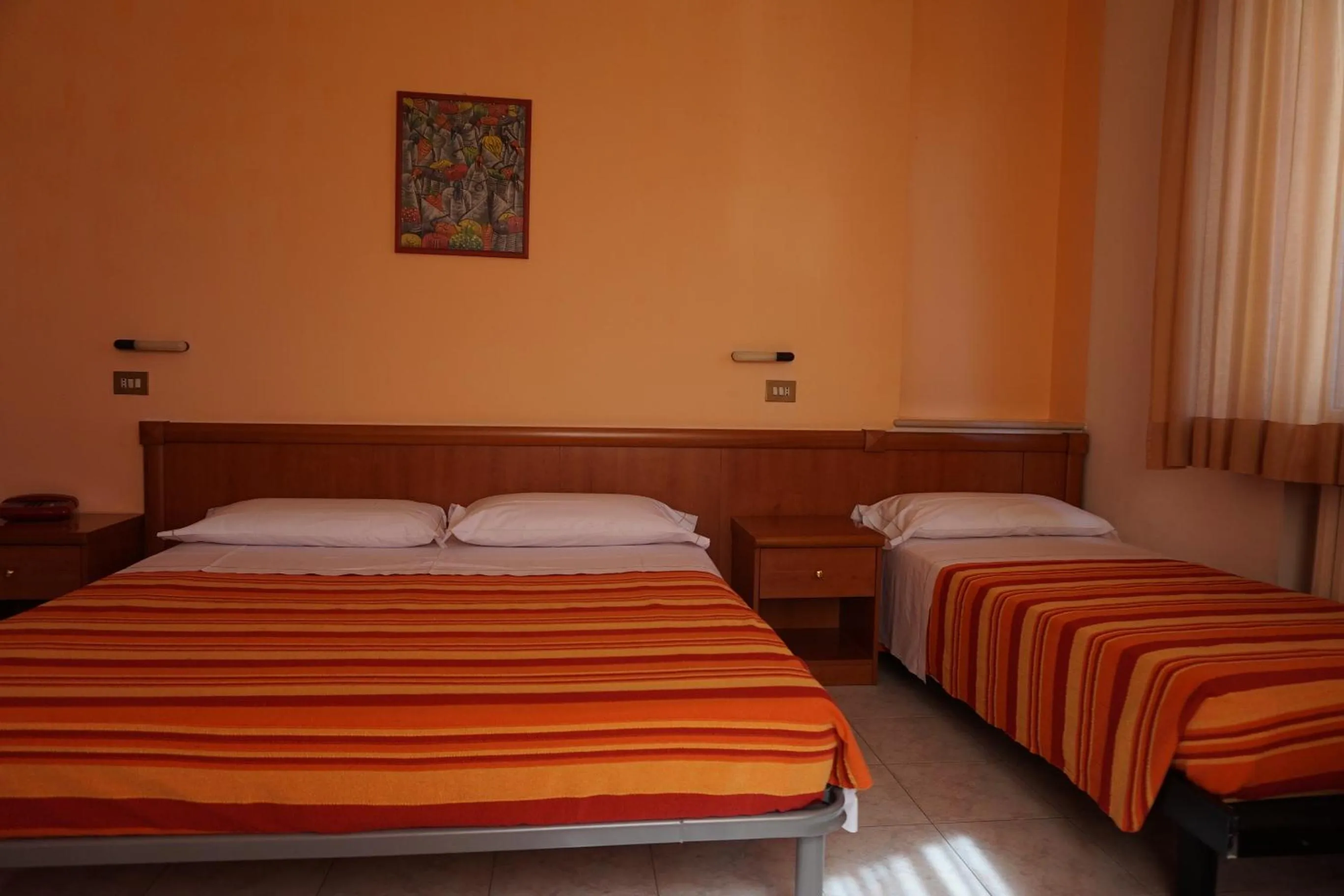 Bed in Hotel San Marco