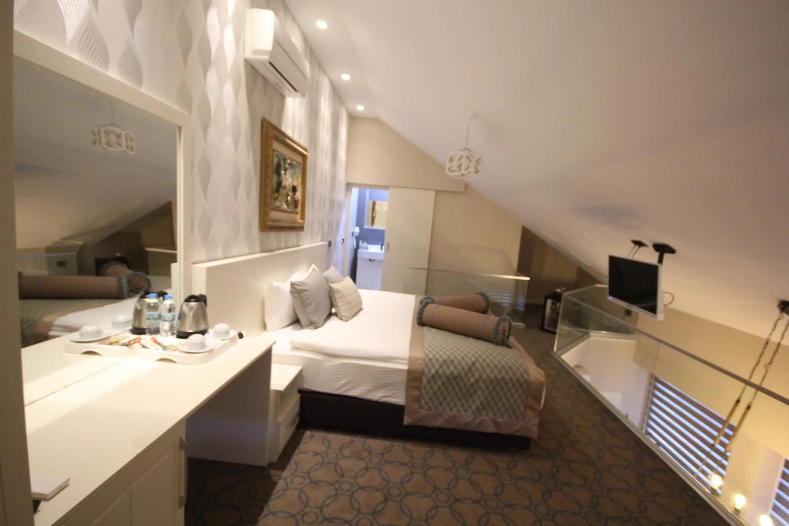 Bed in Seven Deep Hotel