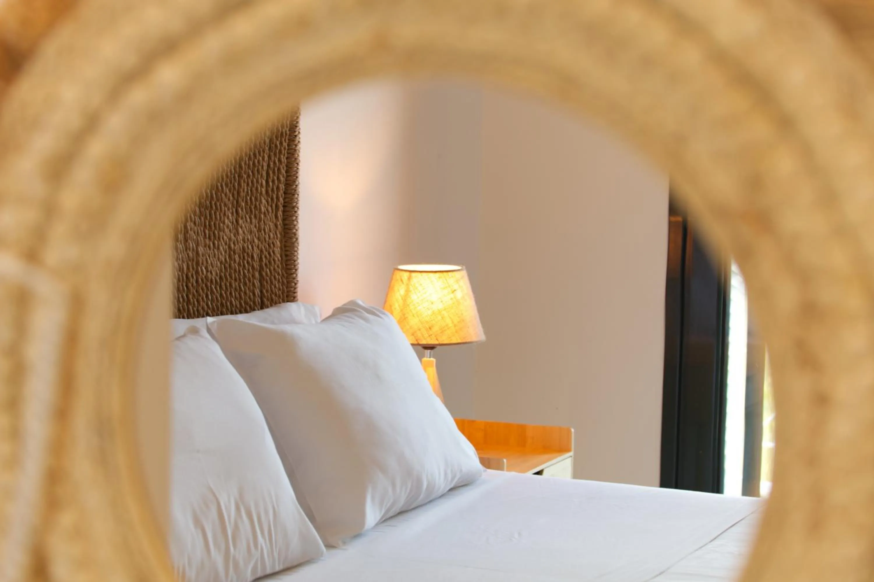 Bed in Koukounari Apartments