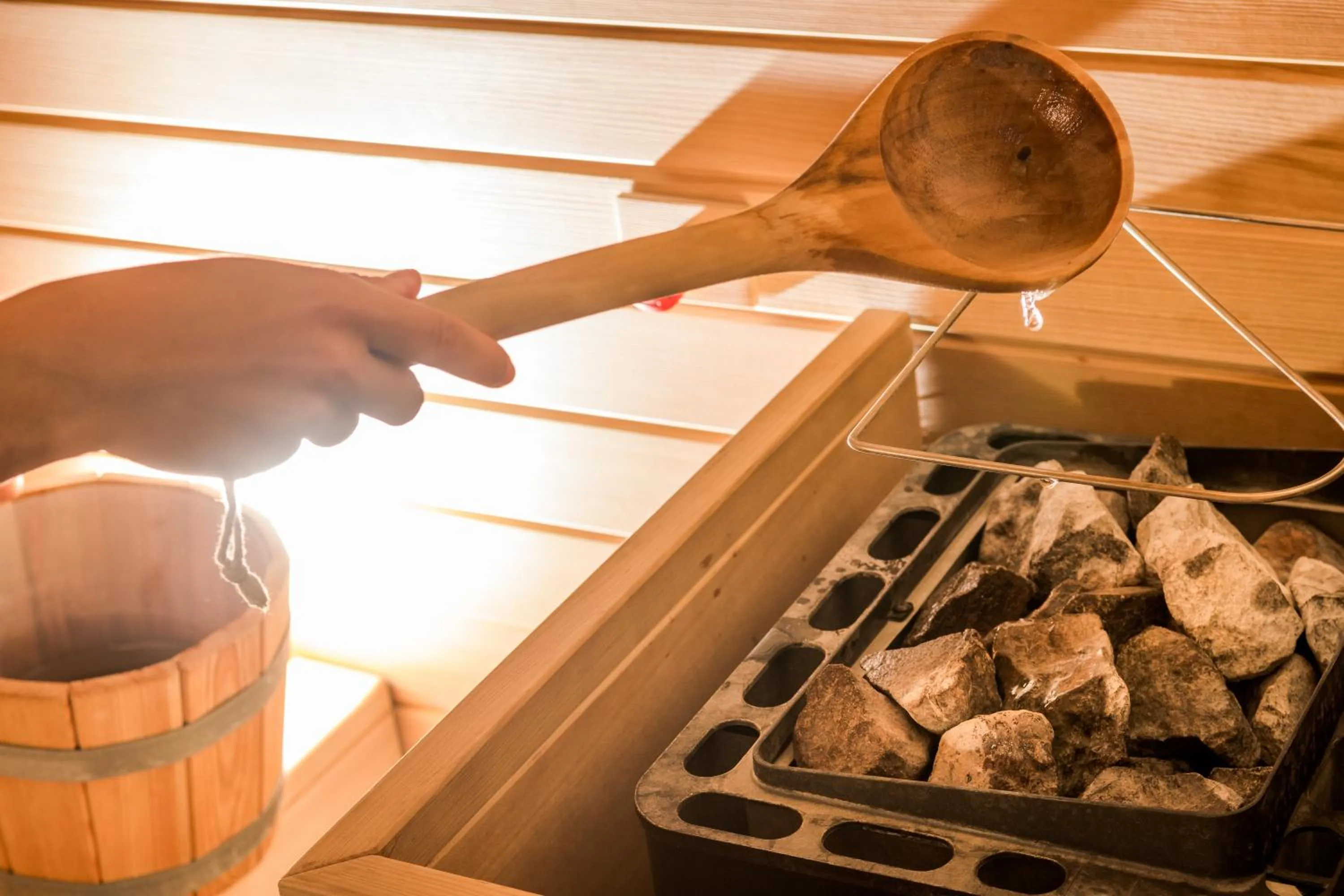 Sauna in Hotel Brown Beach House & Spa