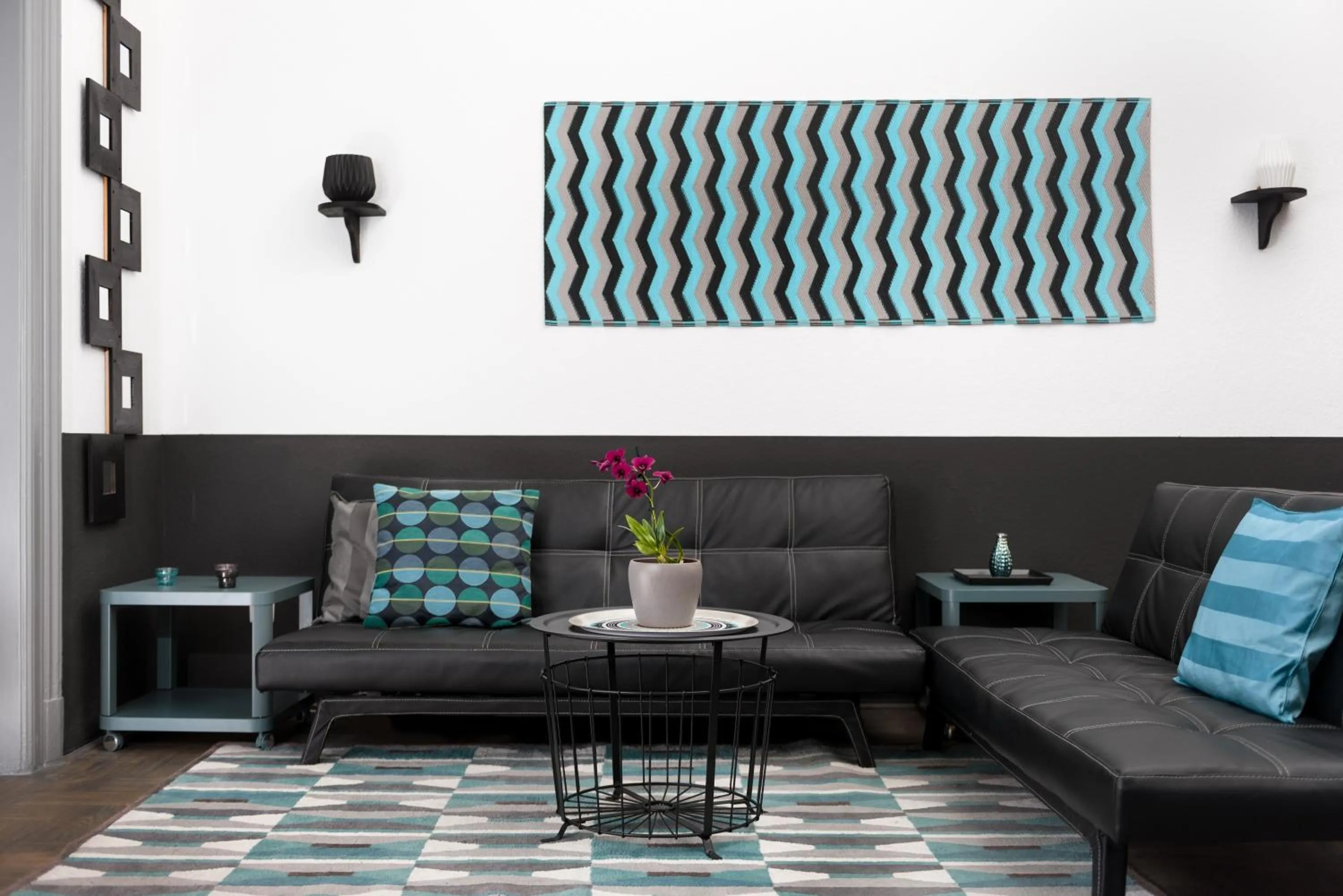 Living room in Karma Boutique Apartments