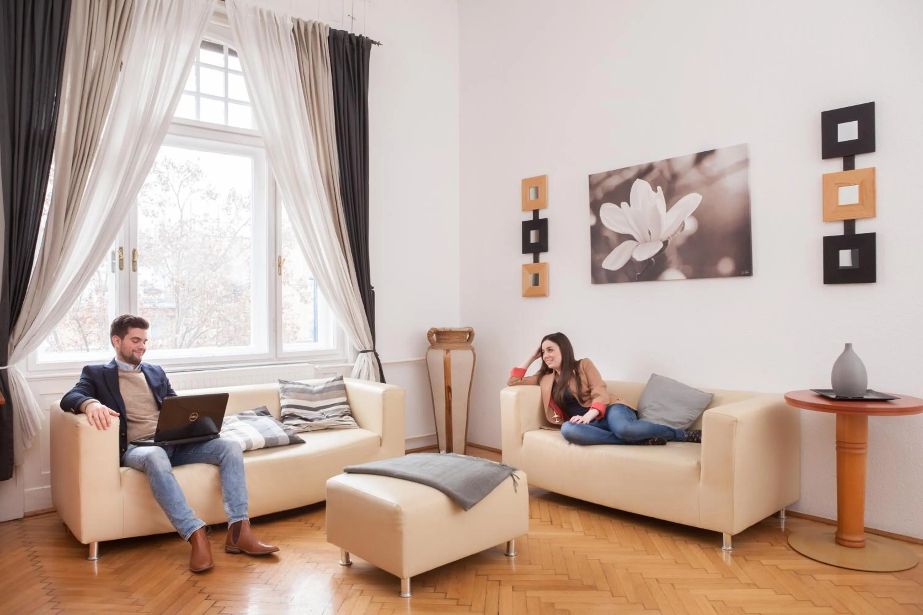 People in Karma Boutique Apartments