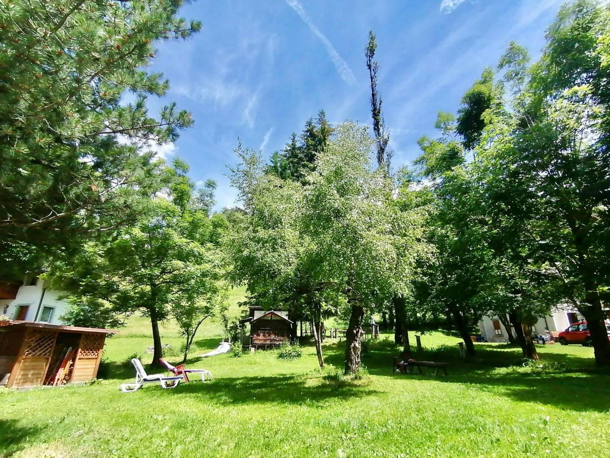 Garden in Hotel B&B Lorenzini Ski