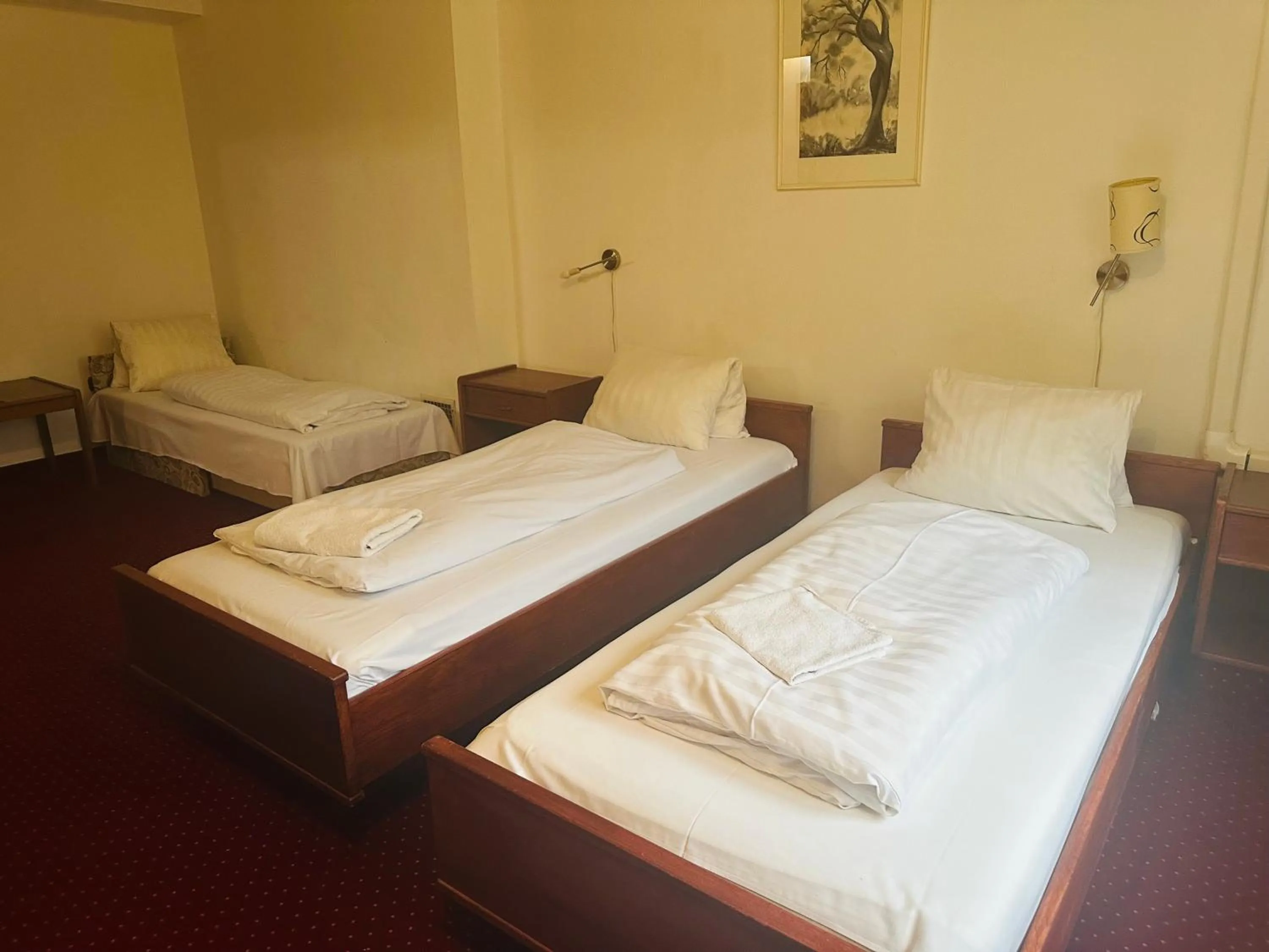 Bed in Hotel Amadeus