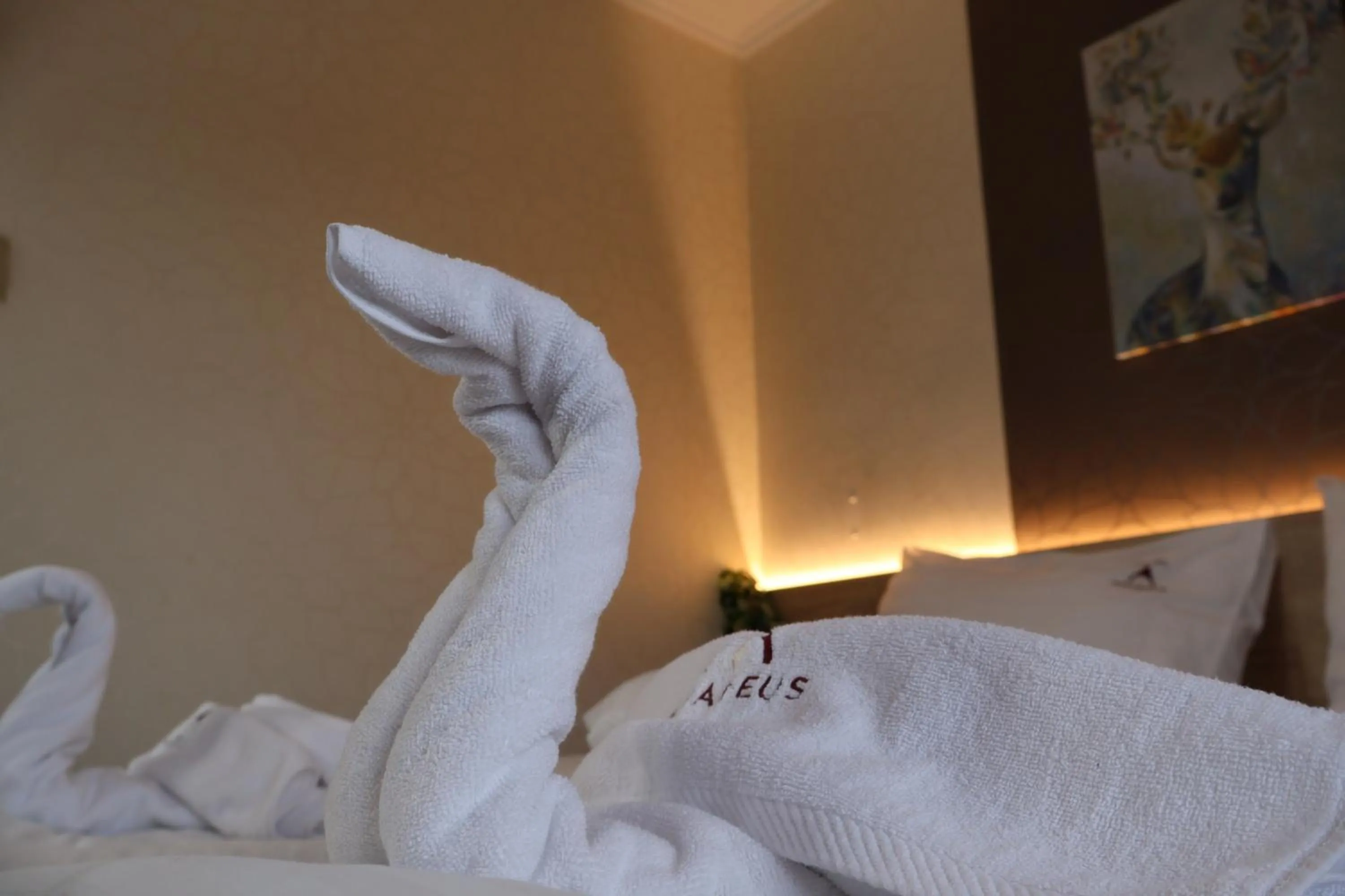 Decorative detail, Bed in Hotel Amadeus