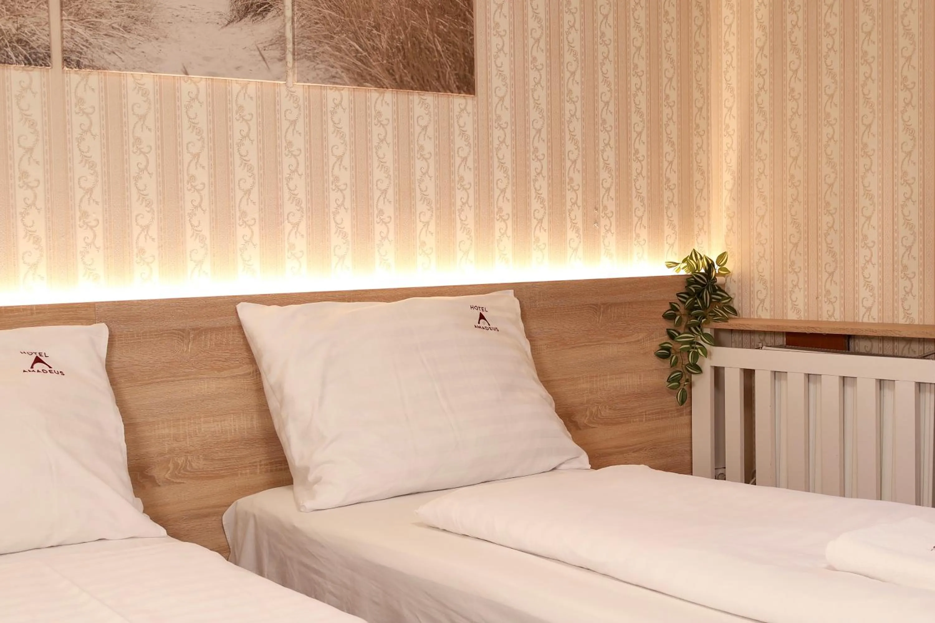 Bed in Hotel Amadeus