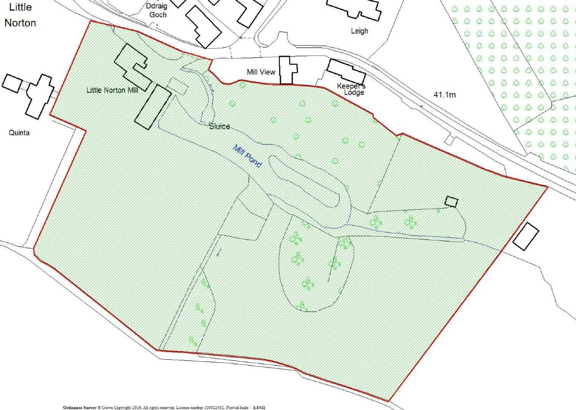 Bird's eye view in Little Norton Mill