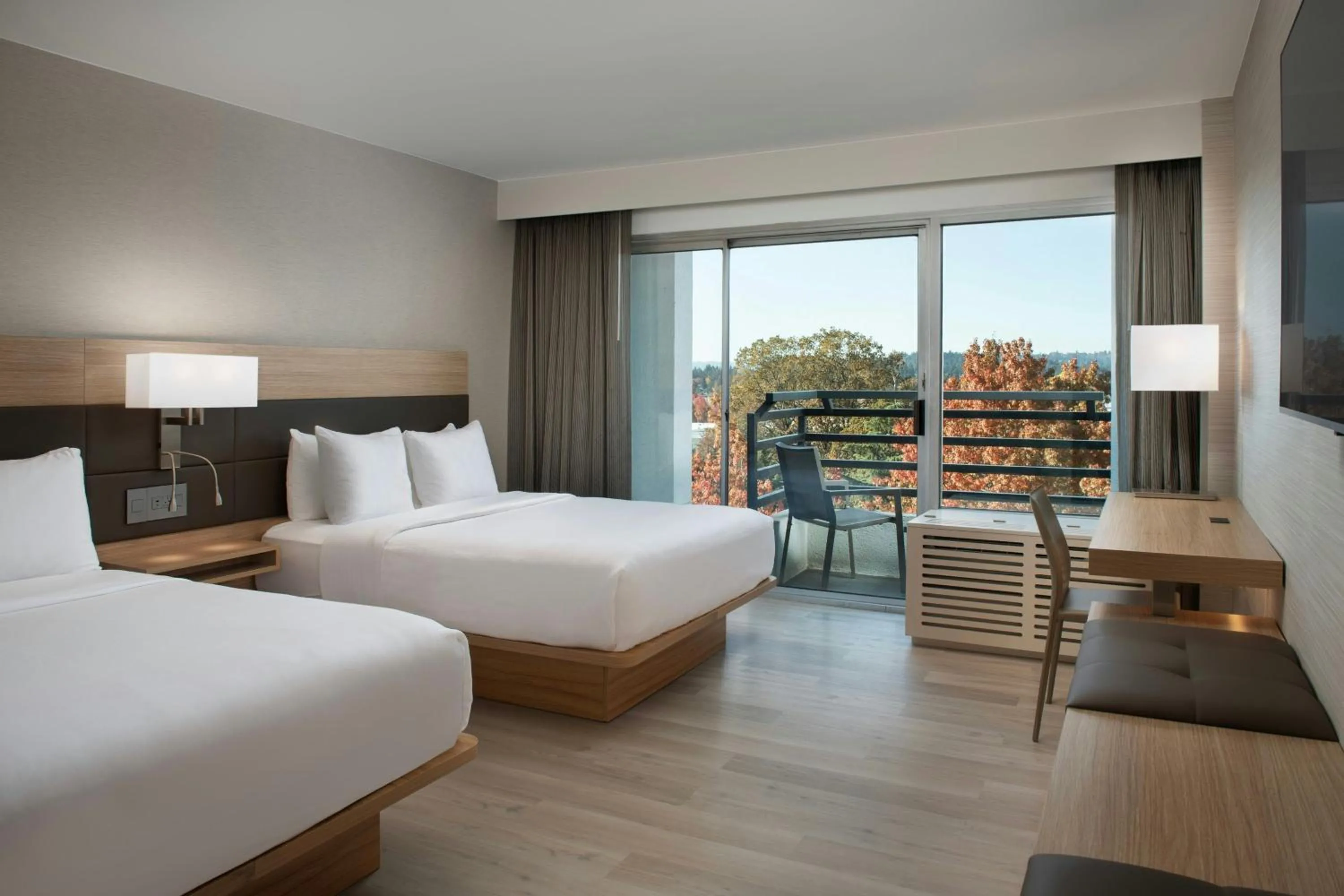 Photo of the whole room, Bed in AC Hotel by Marriott Portland Lake Oswego