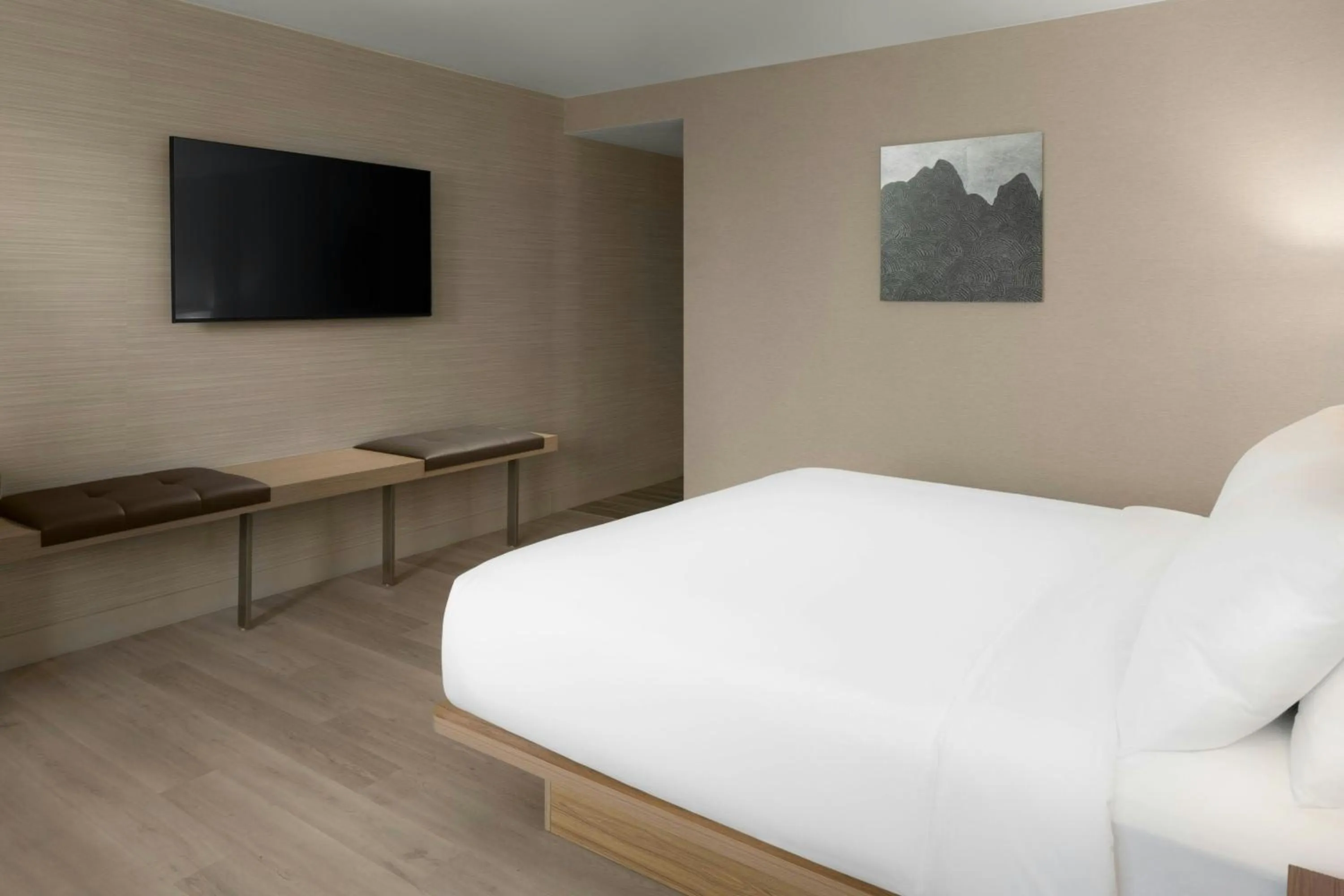 Photo of the whole room, Bed in AC Hotel by Marriott Portland Lake Oswego