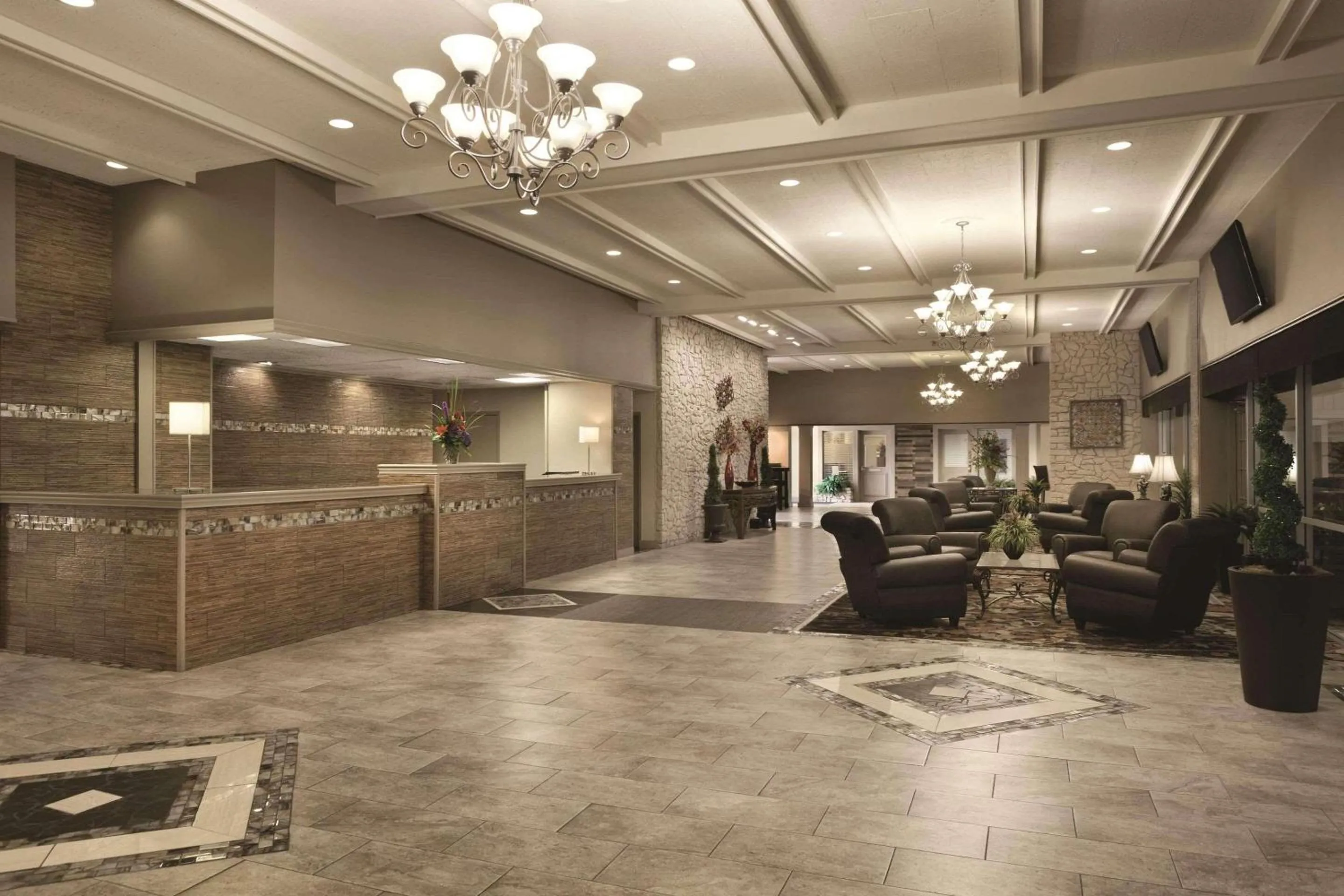 Lobby or reception in Radisson Hotel Louisville North