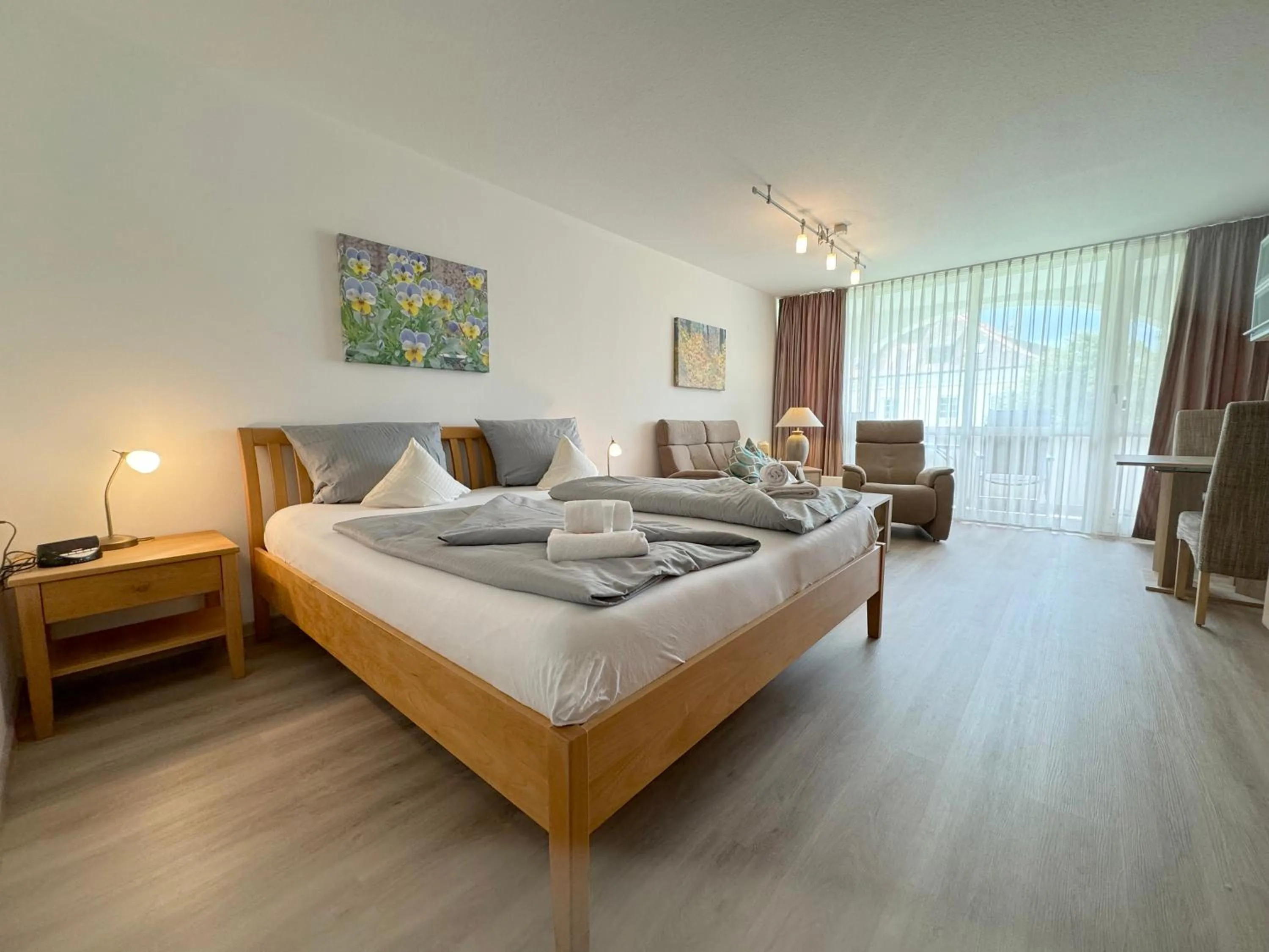 Bedroom, Bed in Schloss Kirchham Appartement - & Wellnessanlage