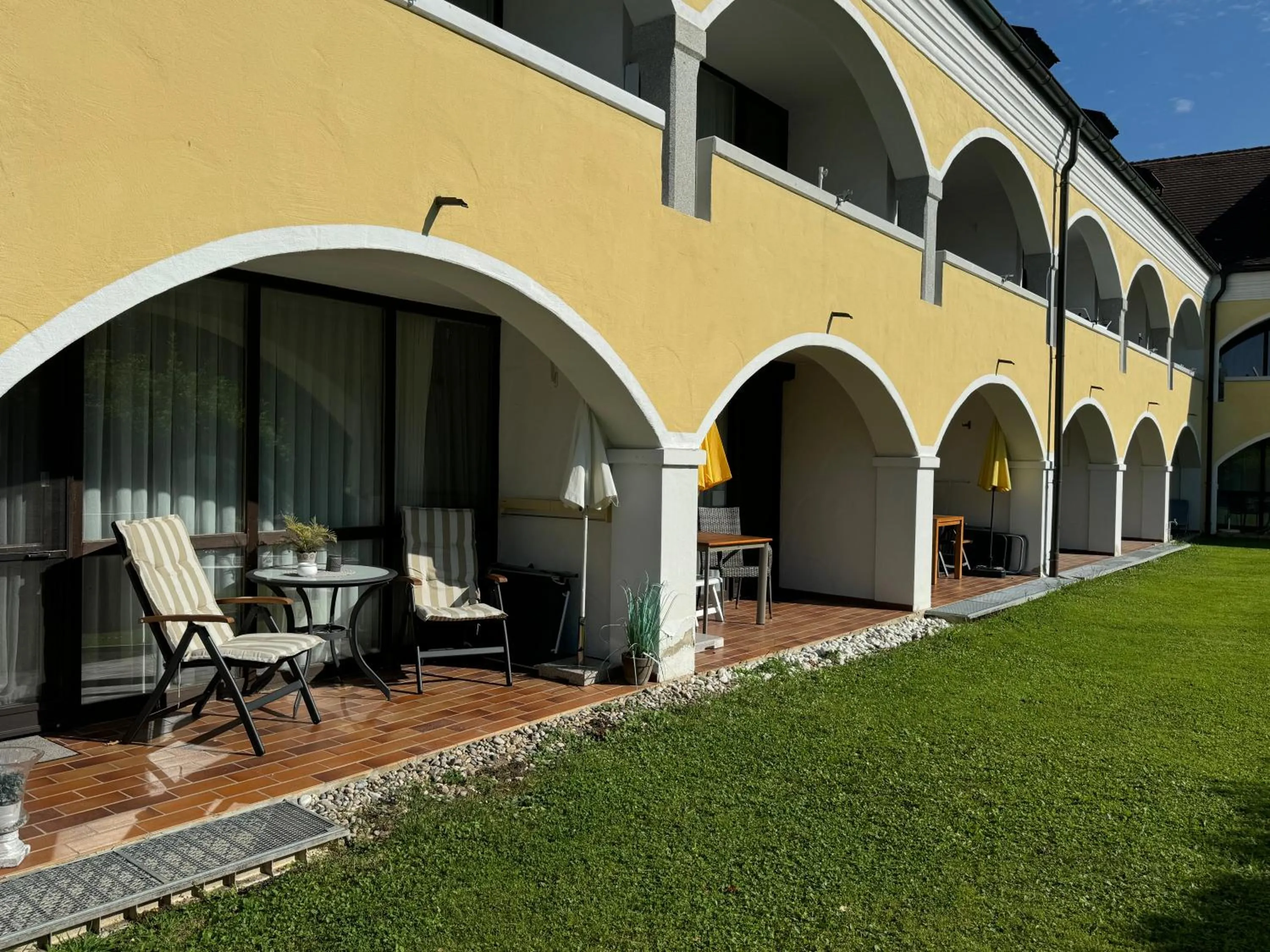 Balcony/Terrace in Schloss Kirchham Appartement - & Wellnessanlage