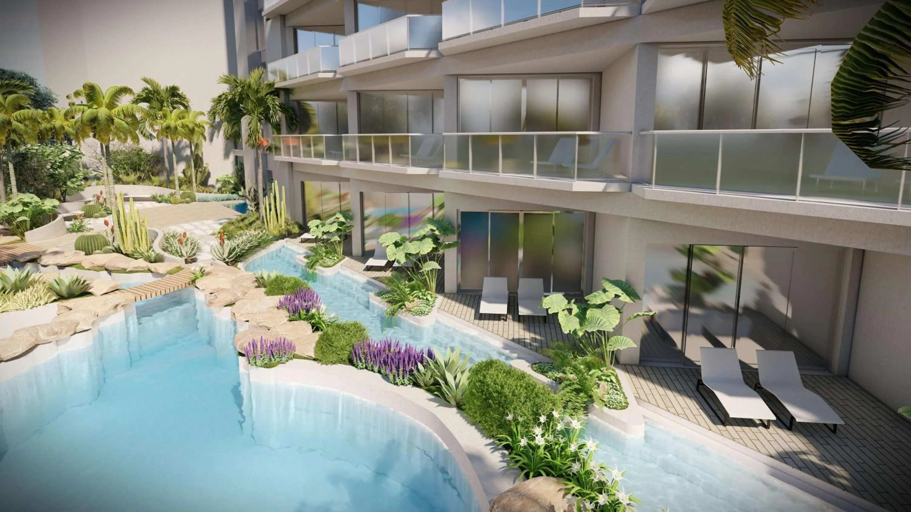 Pool view in Hilton Aruba Caribbean Resort & Casino