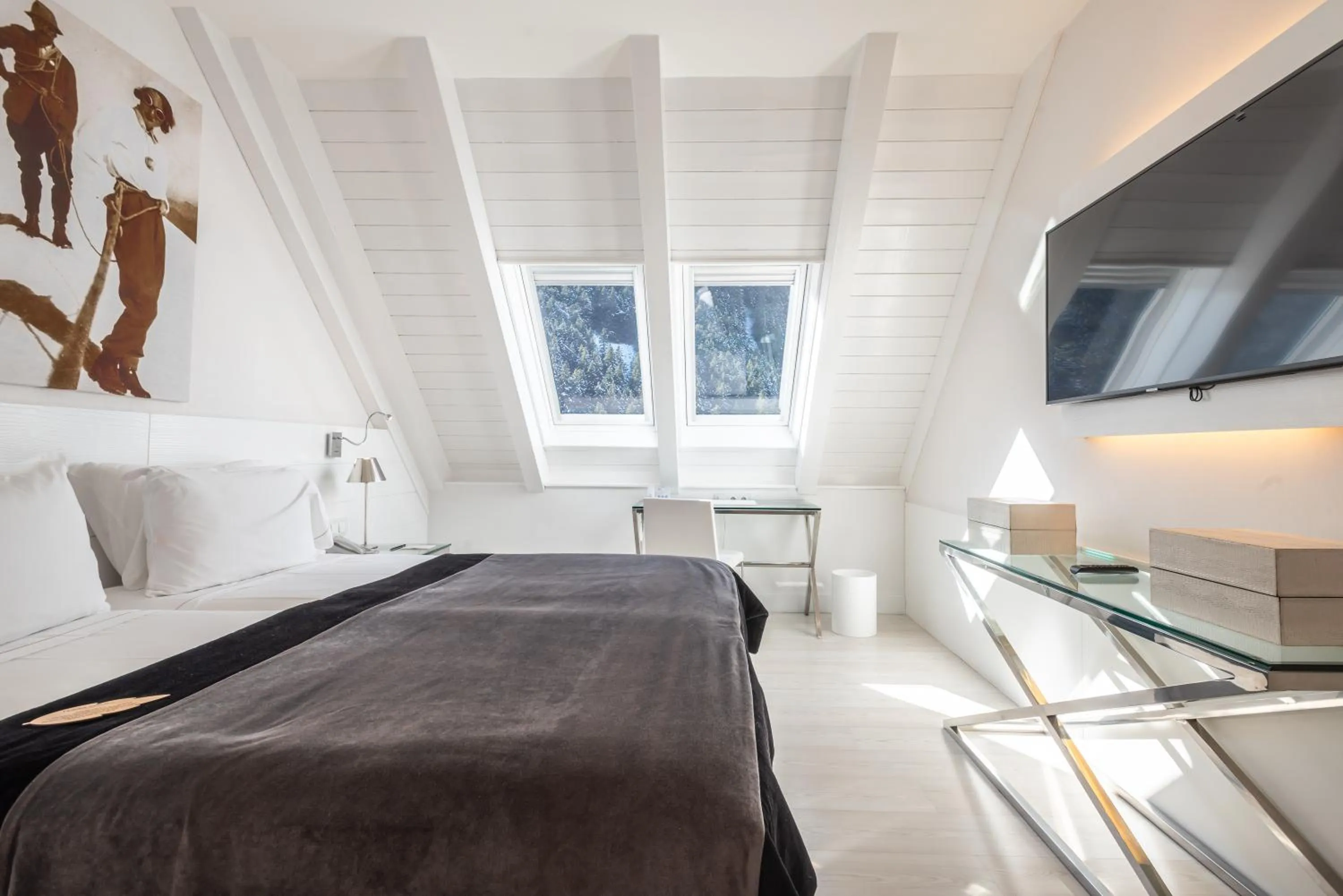 TV and multimedia in Hotel Val de Neu G.L.