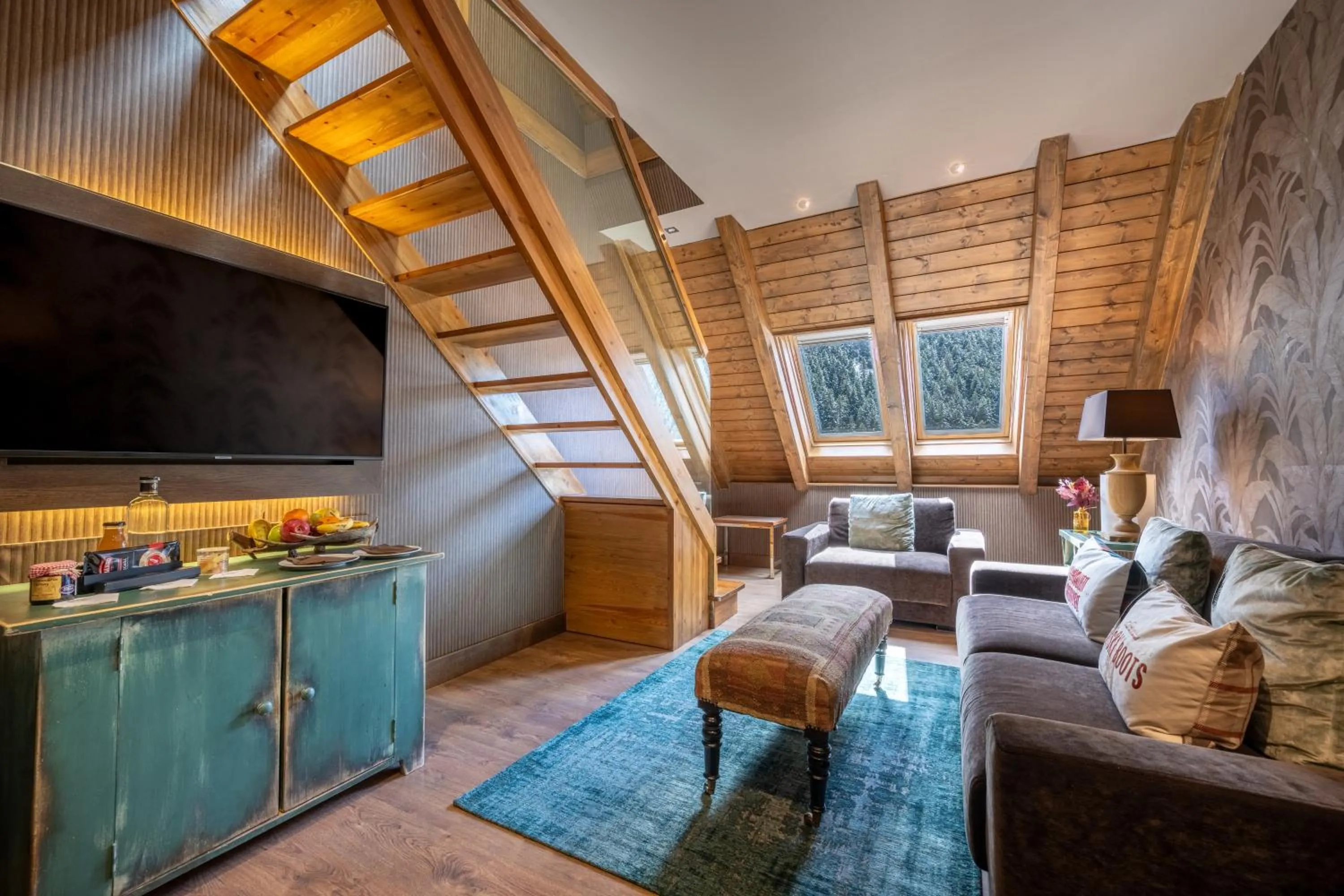 Living room in Hotel Val de Neu G.L.