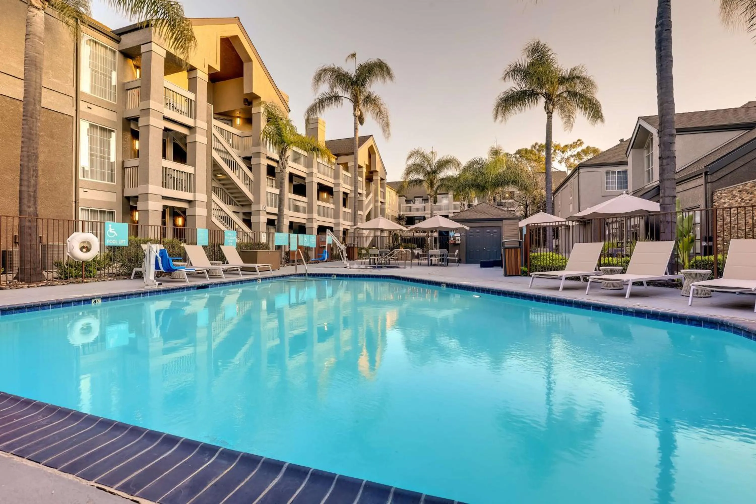 Pool view in Sonesta ES Suites Sunnyvale