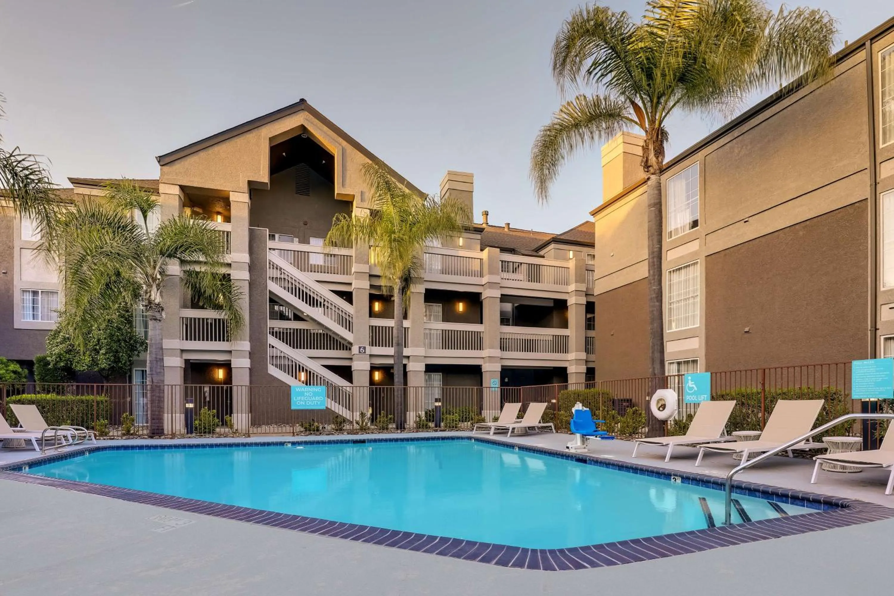 Pool view in Sonesta ES Suites Sunnyvale