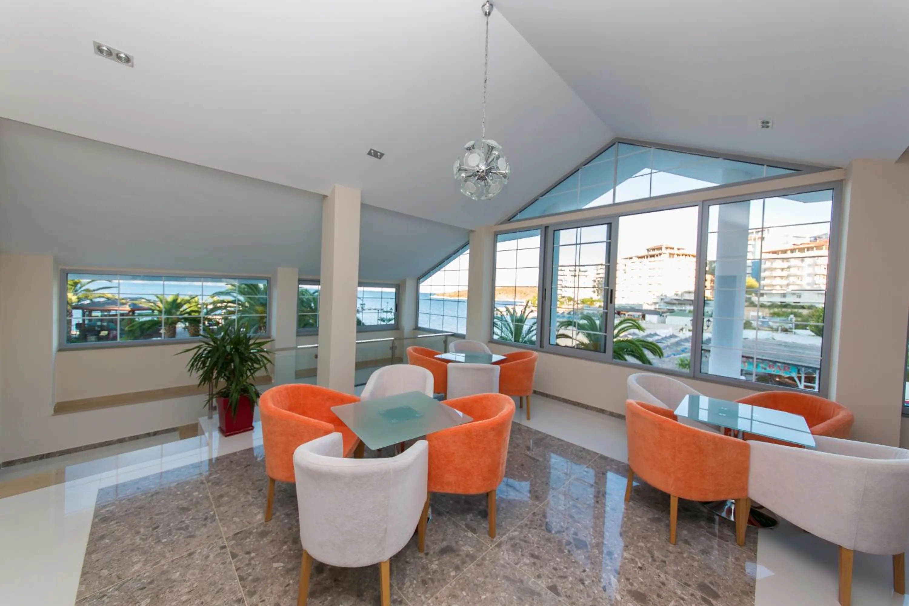 Lobby or reception in Hotel Saranda Palace