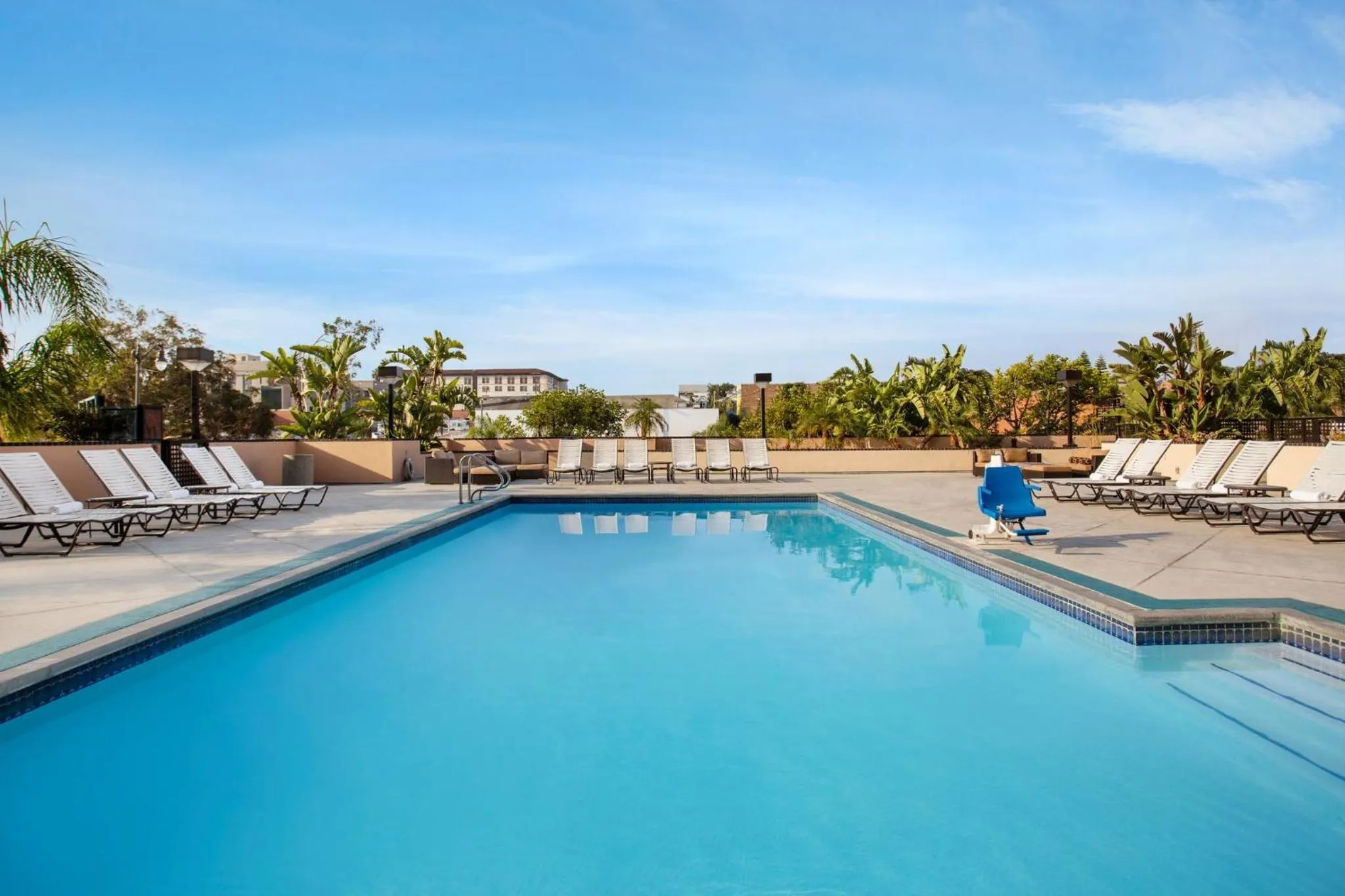 Swimming pool in Crowne Plaza Hotel Los Angeles Harbor by IHG