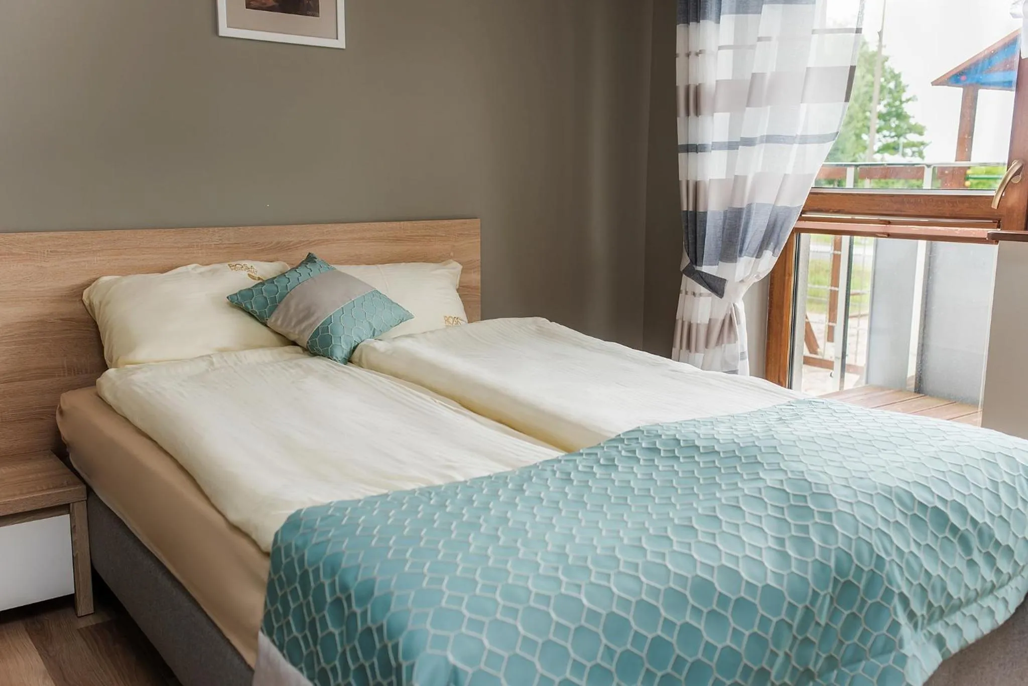 Balcony/Terrace, Bed in Rosa Apartamenty