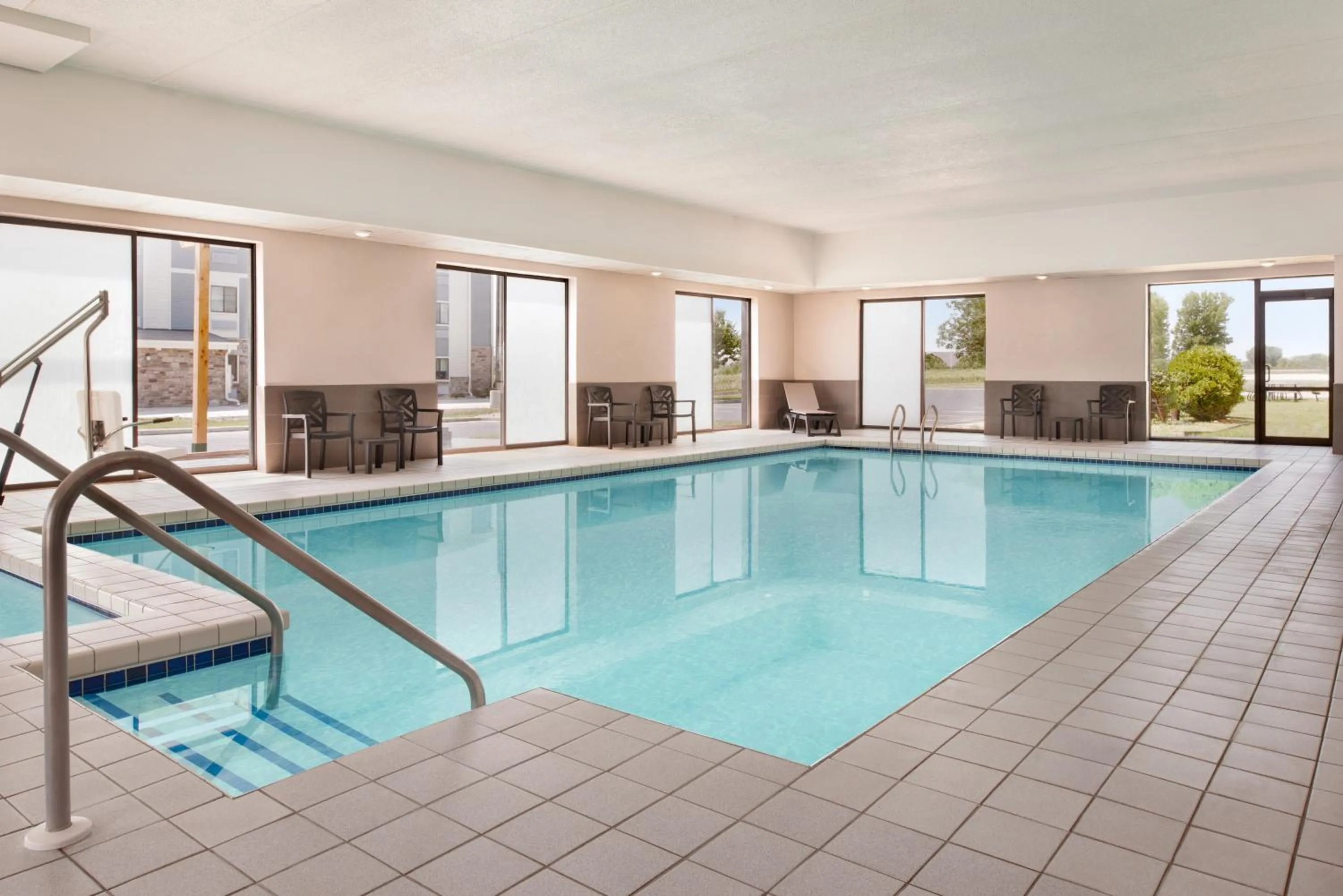Pool view in Country Inn & Suites by Radisson, Mt Pleasant-Racine West, WI