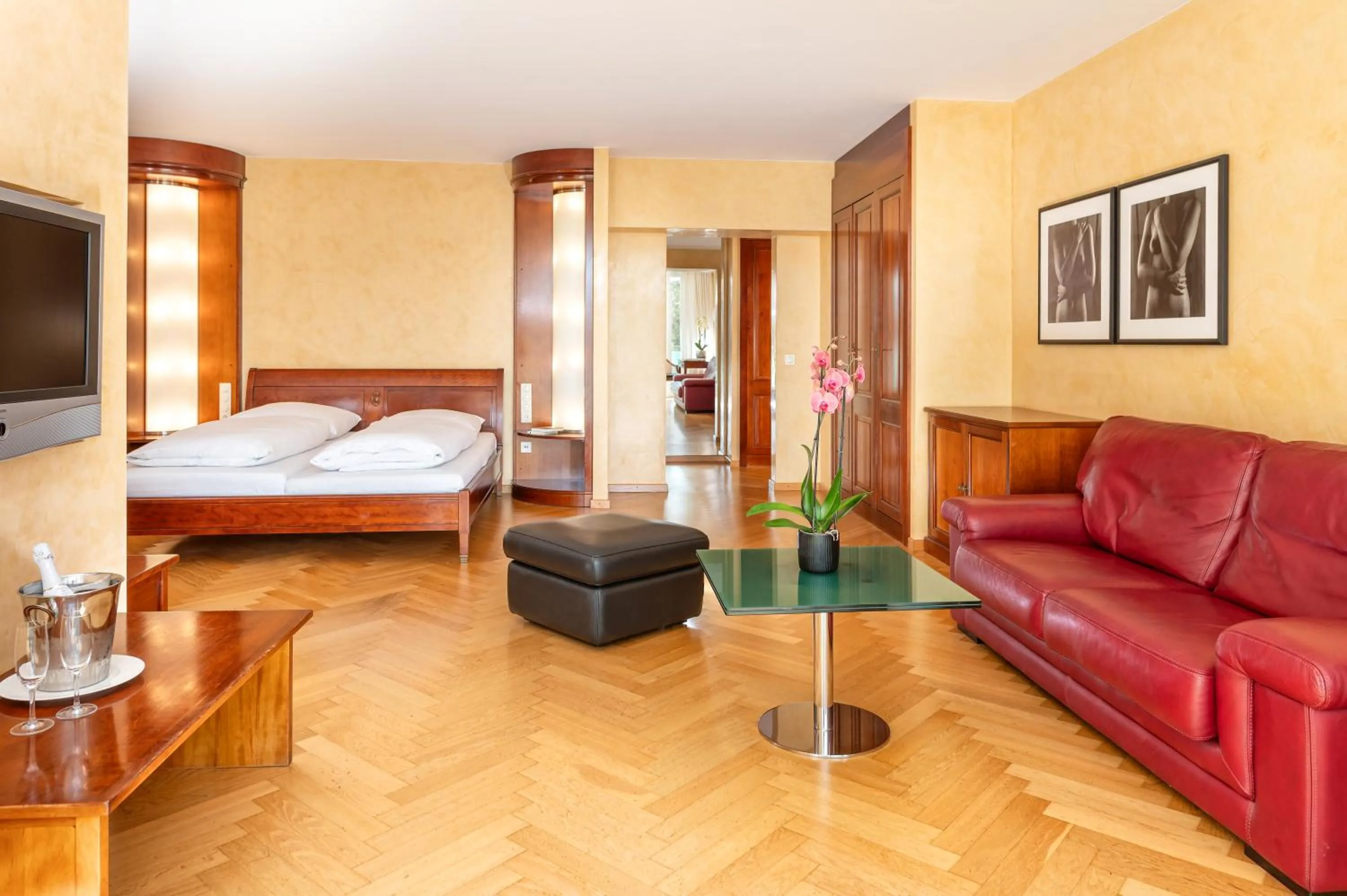 Photo of the whole room, Bed in AllgäuStern Hotel