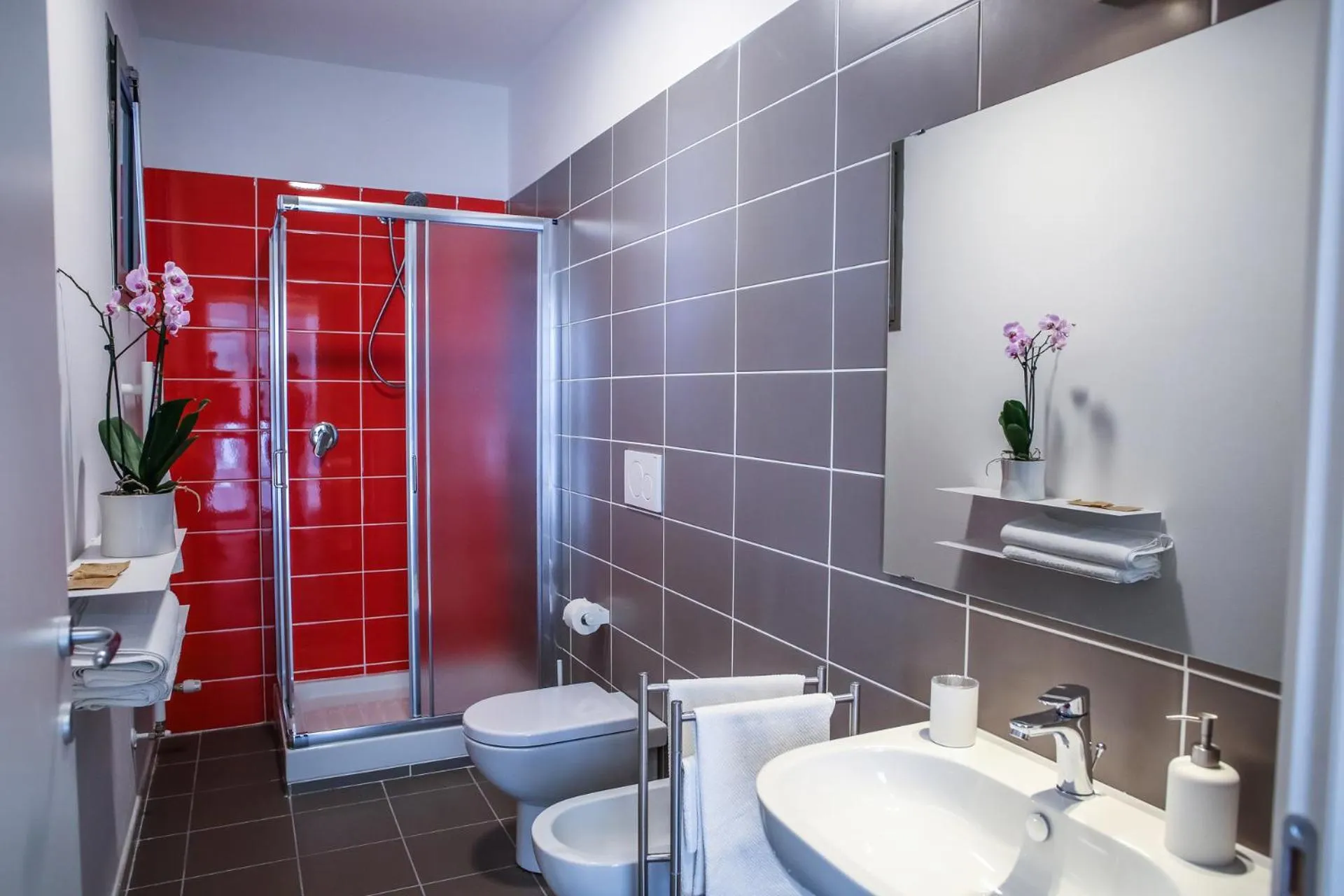 Bathroom in B&B WarmUp Grosseto - Parcheggio incluso nella corte interna