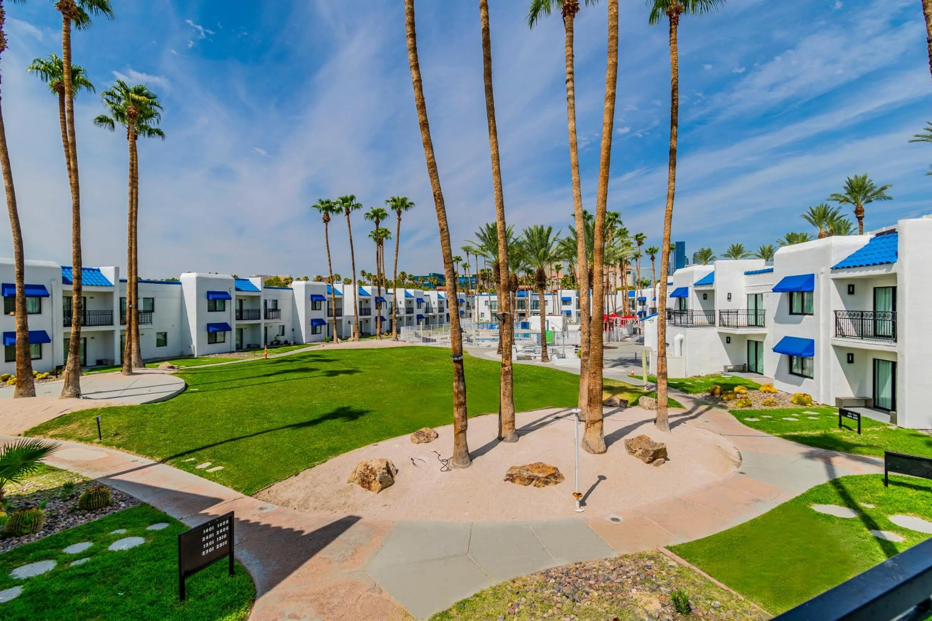 Landmark view in Serene Vegas Boutique Hotel Las Vegas