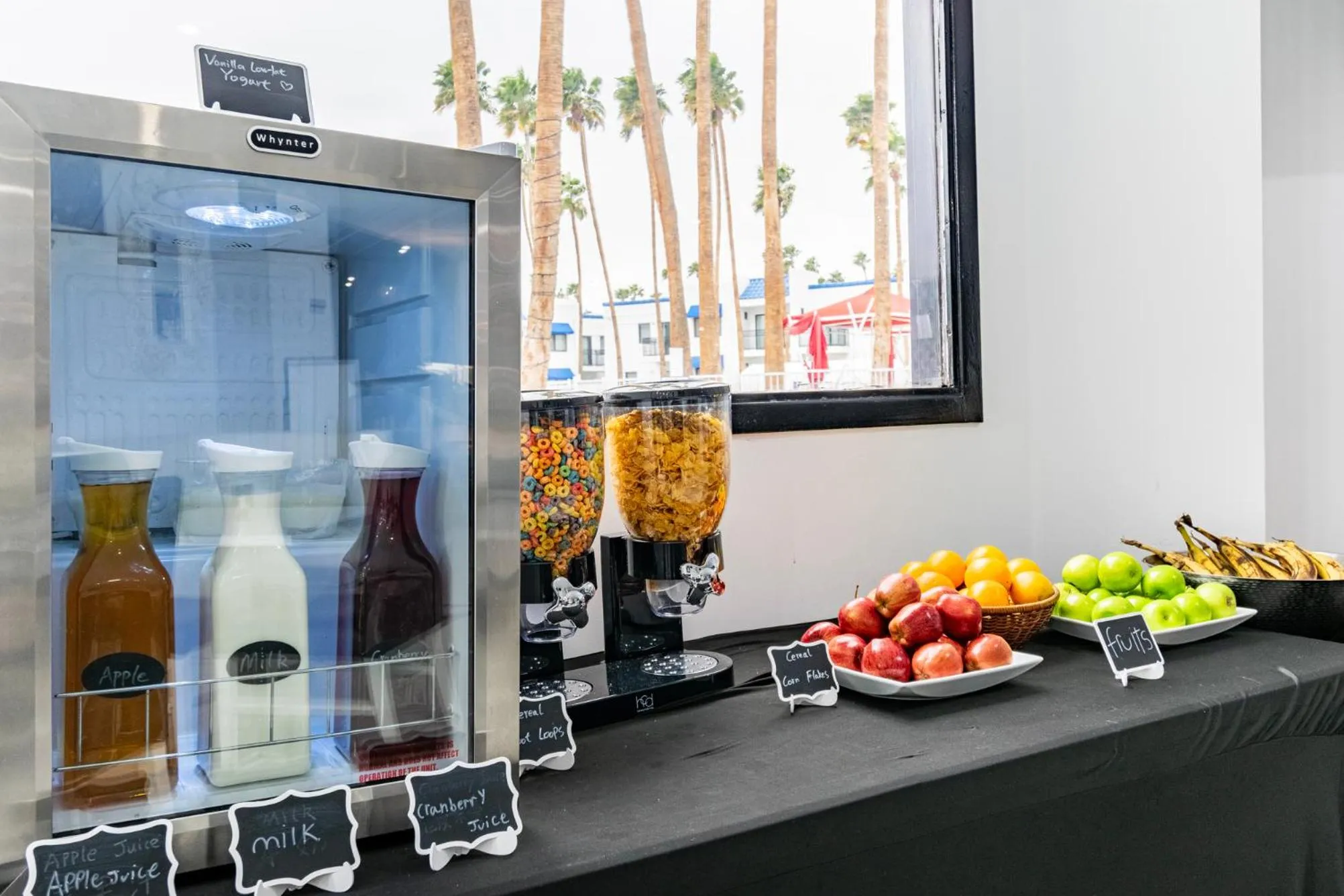 Buffet breakfast in Serene Vegas Boutique Hotel Las Vegas