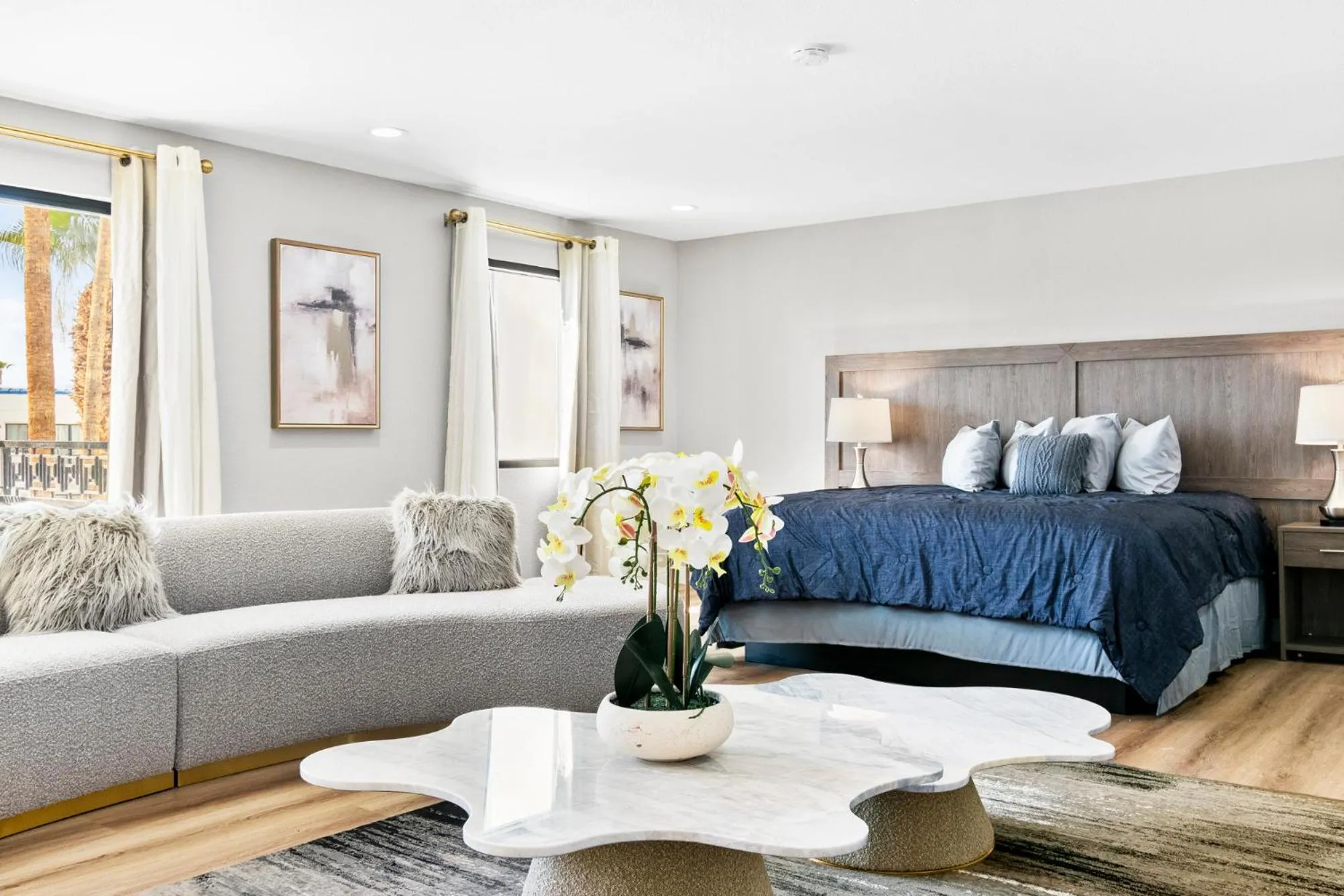 Bedroom, Bed in Serene Vegas Boutique Hotel Las Vegas