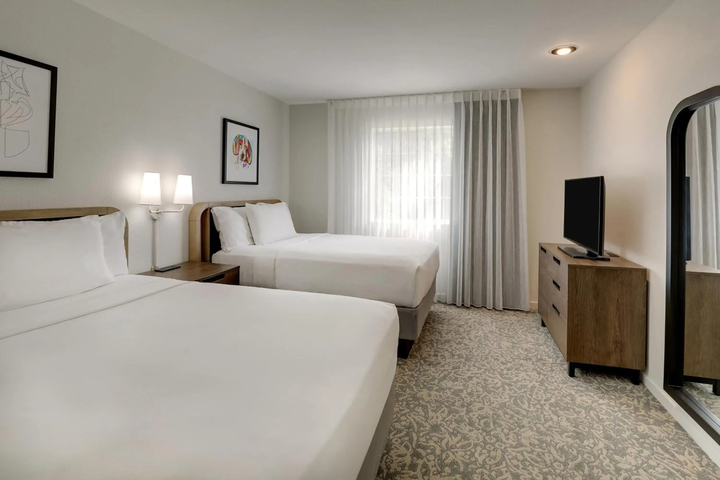 Two-Bedroom Suite with Queen and Two Double Beds in Sonesta ES Suites San Jose - Airport Two-Bedroom Suite with Queen and Two Double Beds in Sonesta ES Suites San Jose - Airport