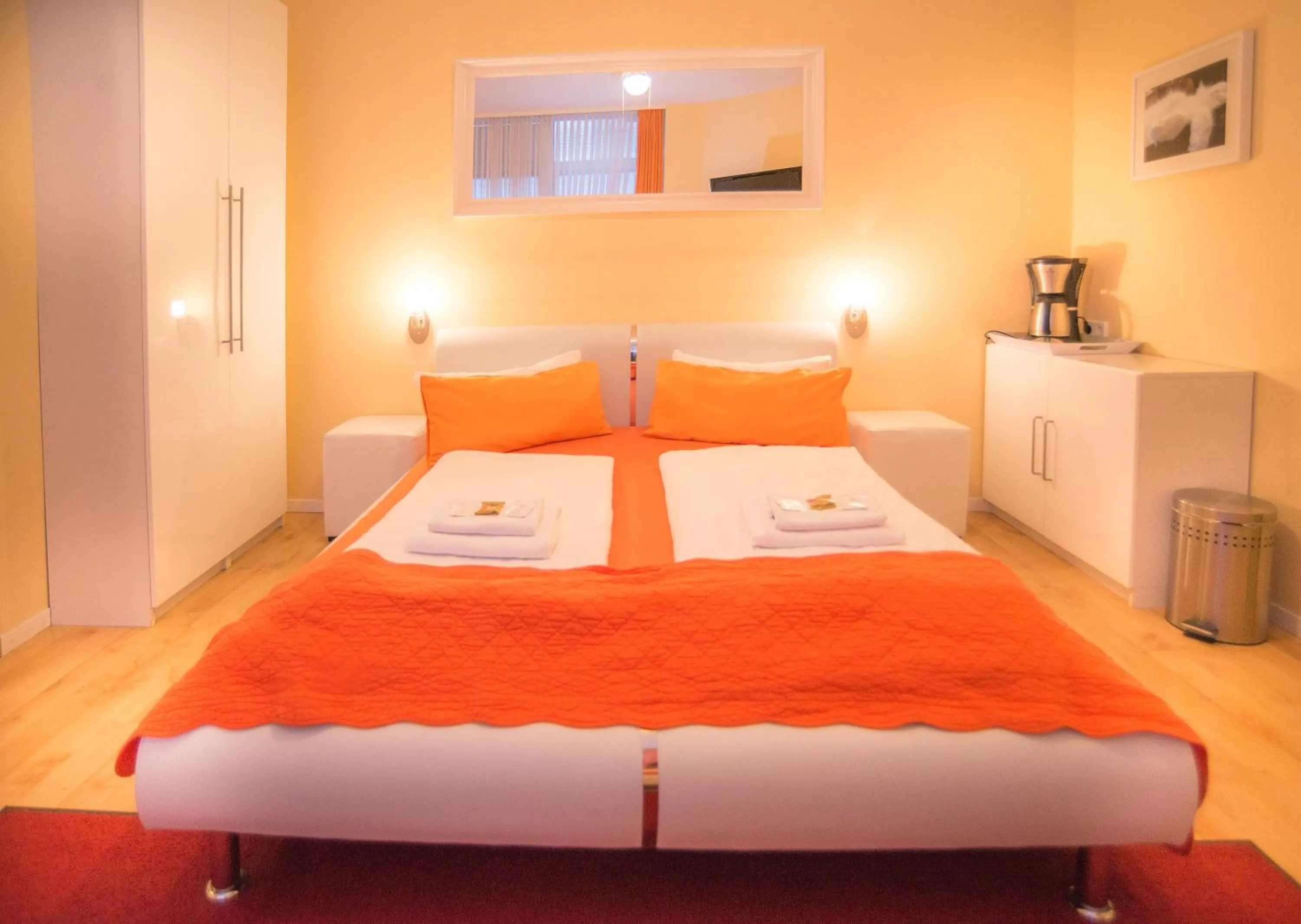 Bed in City Guesthouse Pension Berlin