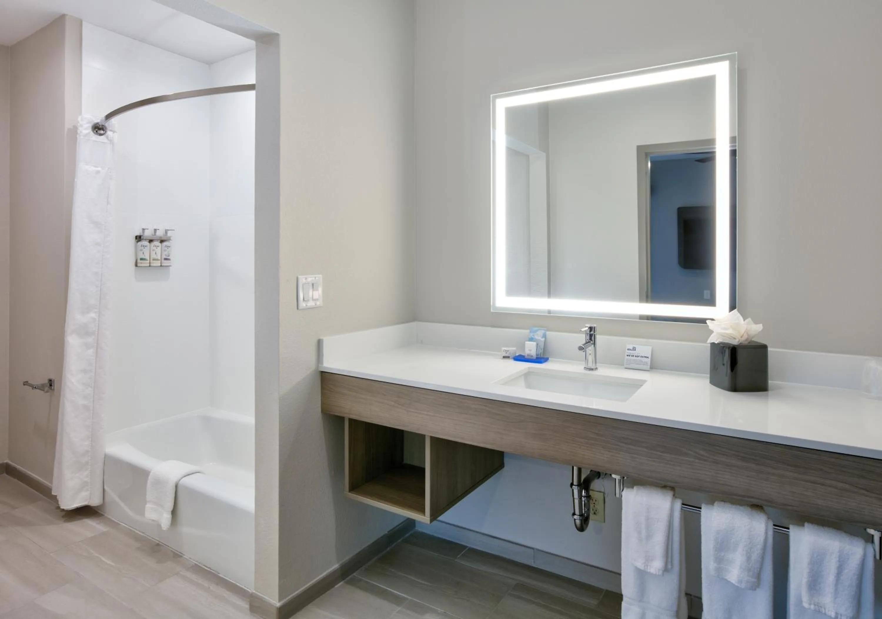 Shower in Holiday Inn Express & Suites North Dallas at Preston by IHG