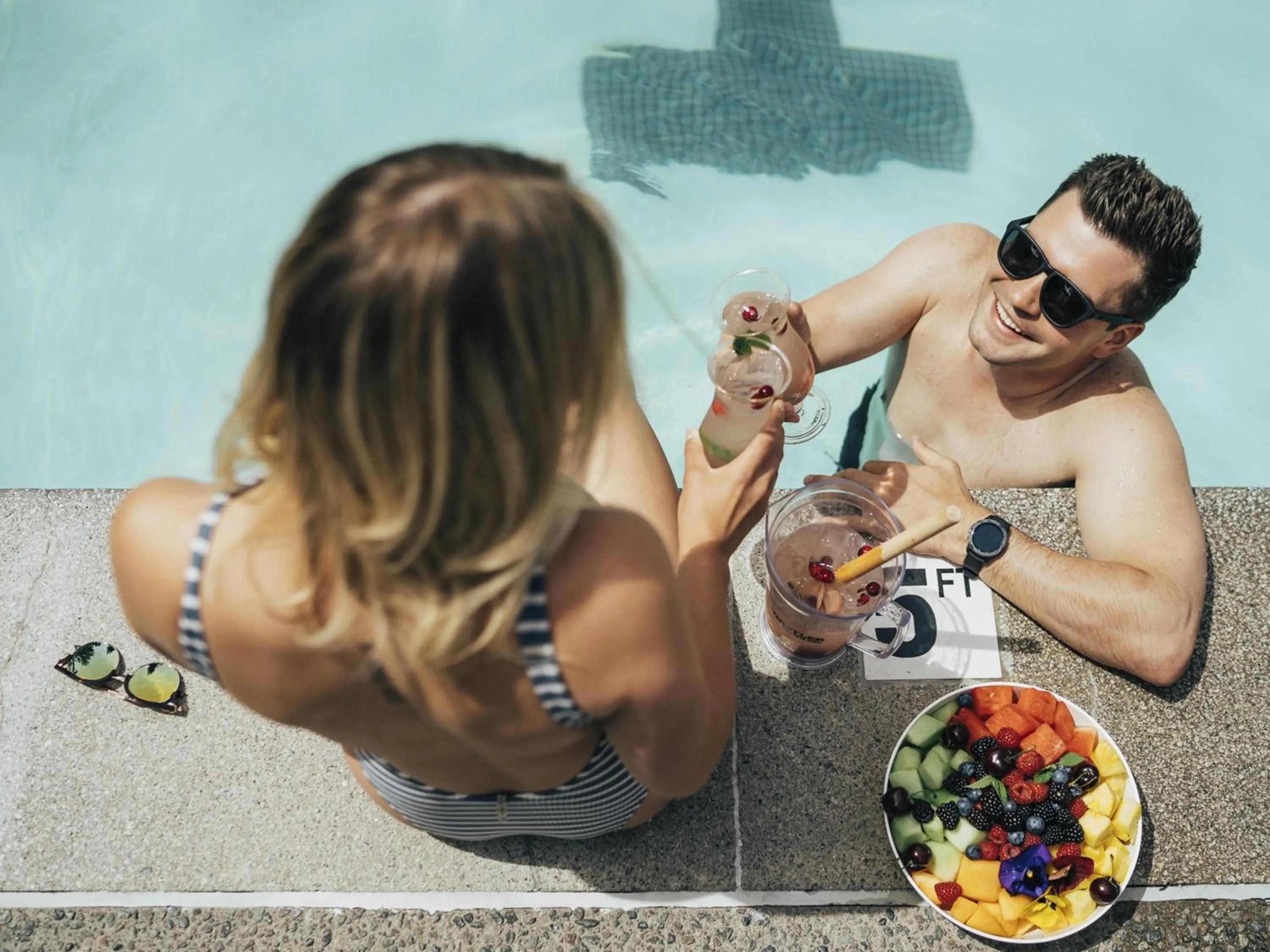 Pool view in Fairmont Chateau Whistler