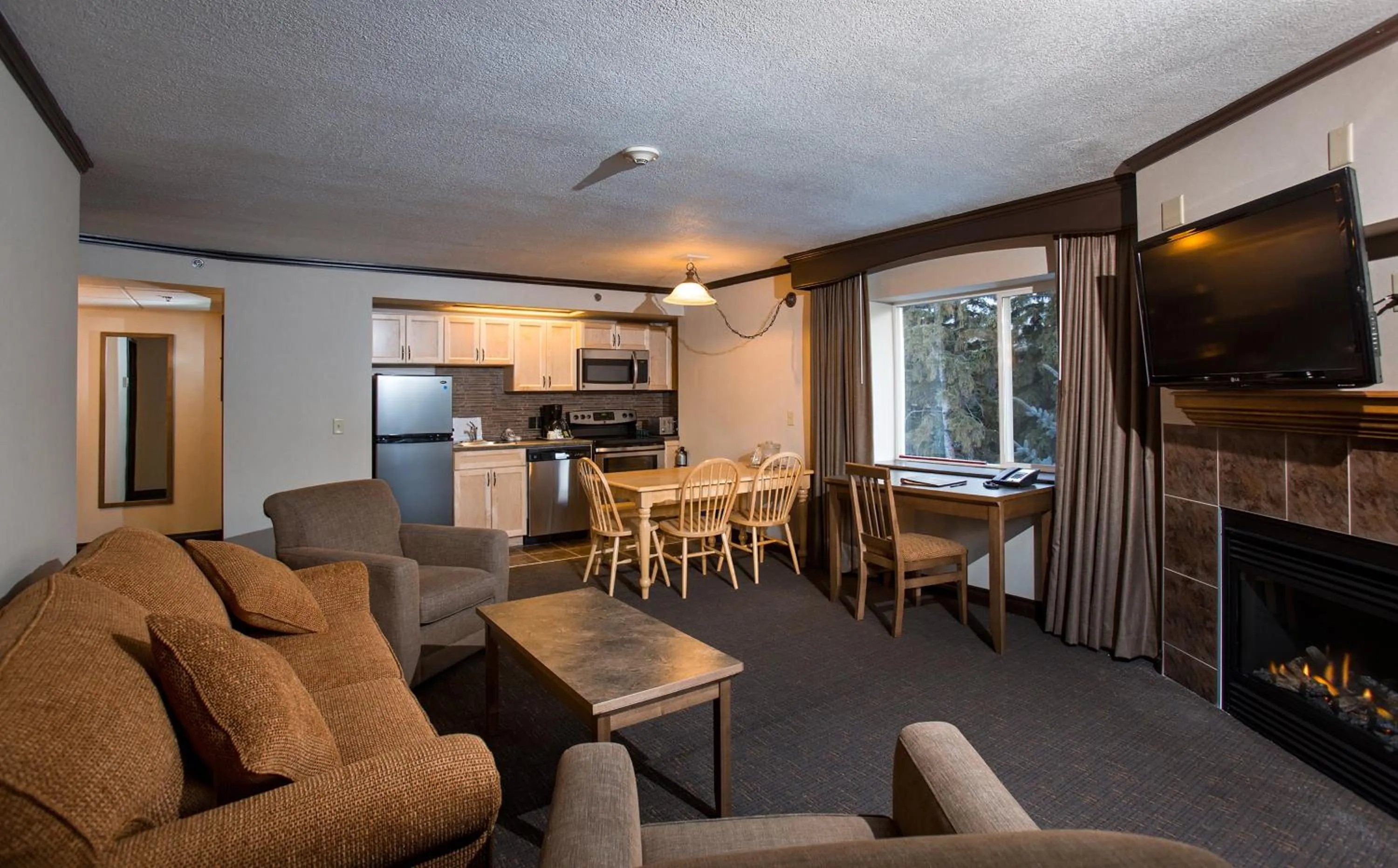 Living room in The Rundlestone Lodge