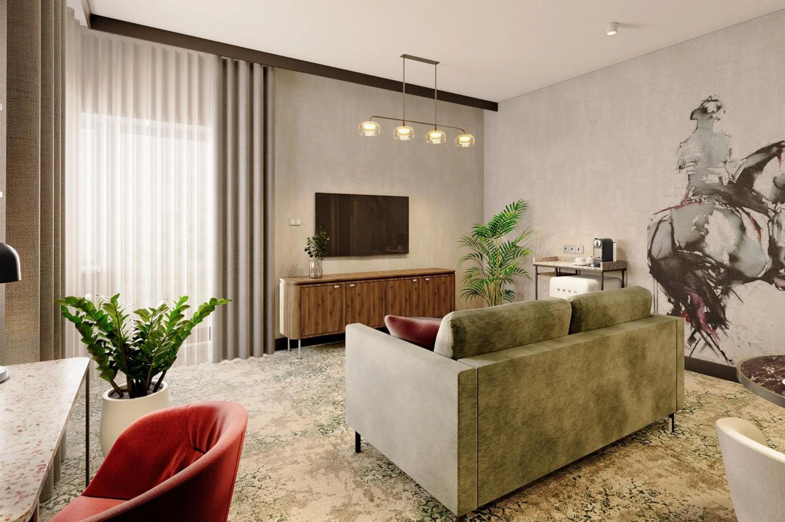 Living room in Hotel Kossak