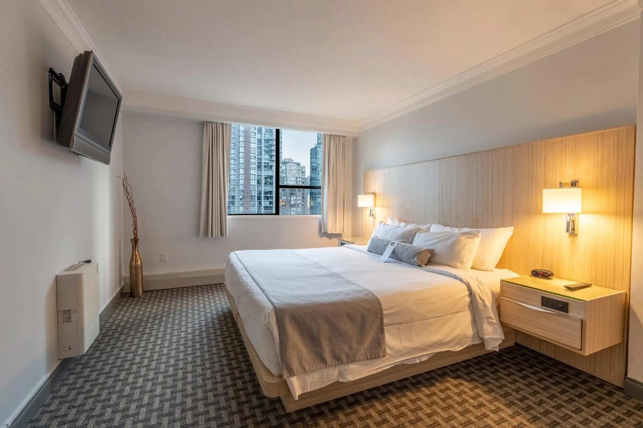 Bed in Century Plaza Hotel