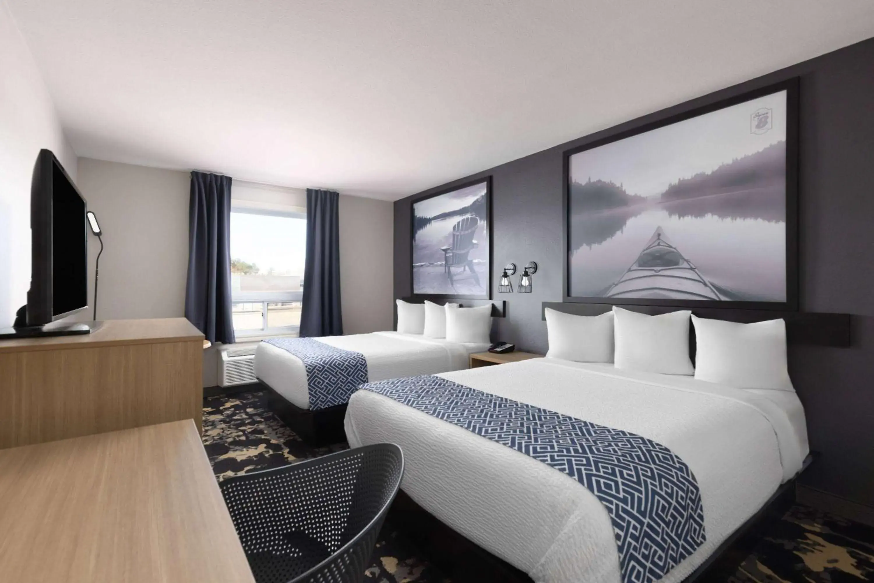 Queen Room with Two Queen Beds - Non-Smoking in Super 8 by Wyndham St-Jerome Queen Room with Two Queen Beds - Non-Smoking in Super 8 by Wyndham St-Jerome