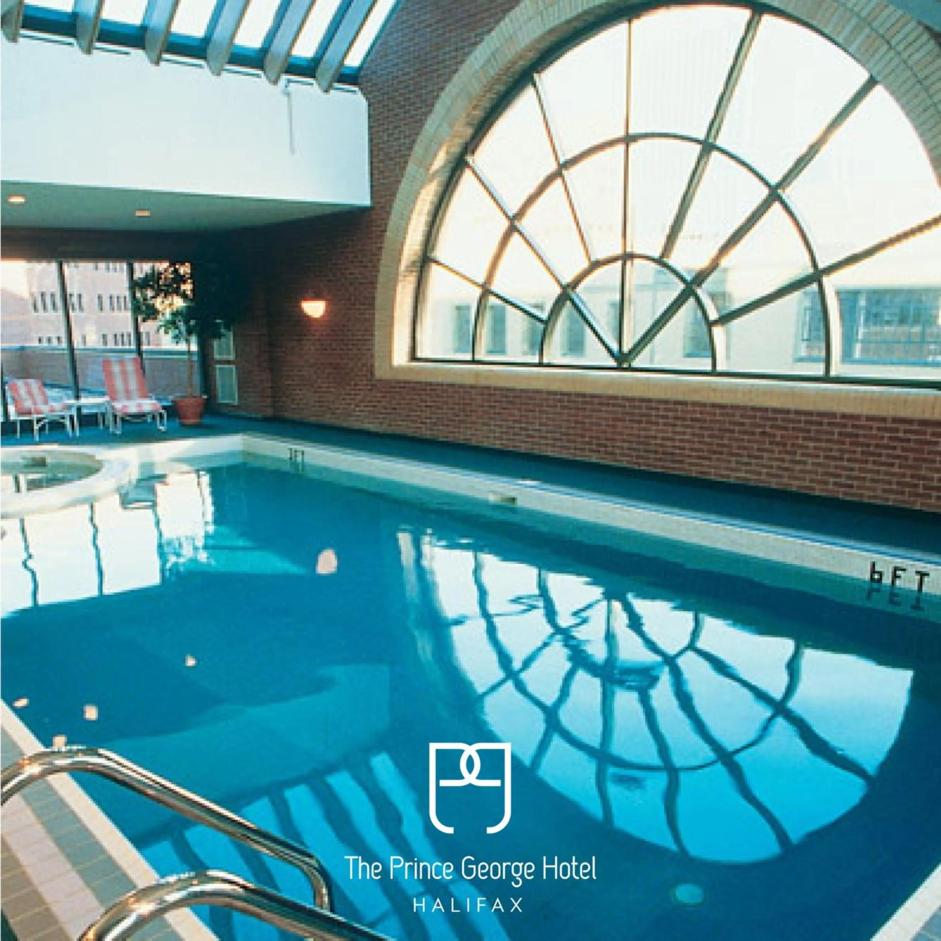 Pool view in The Prince George Hotel