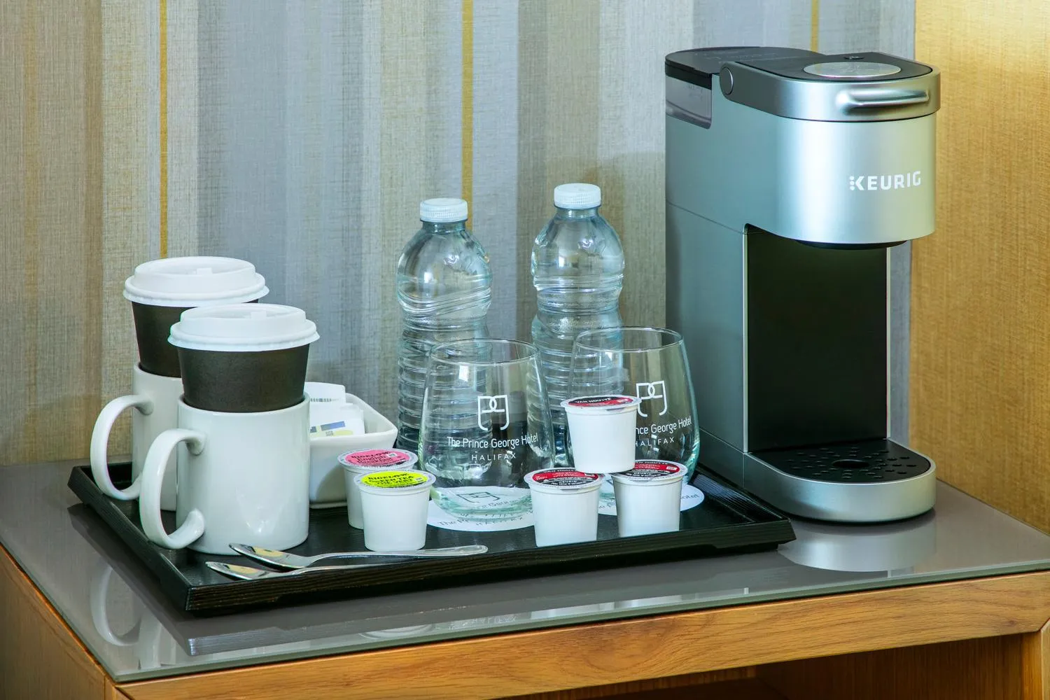 Coffee/tea facilities in The Prince George Hotel