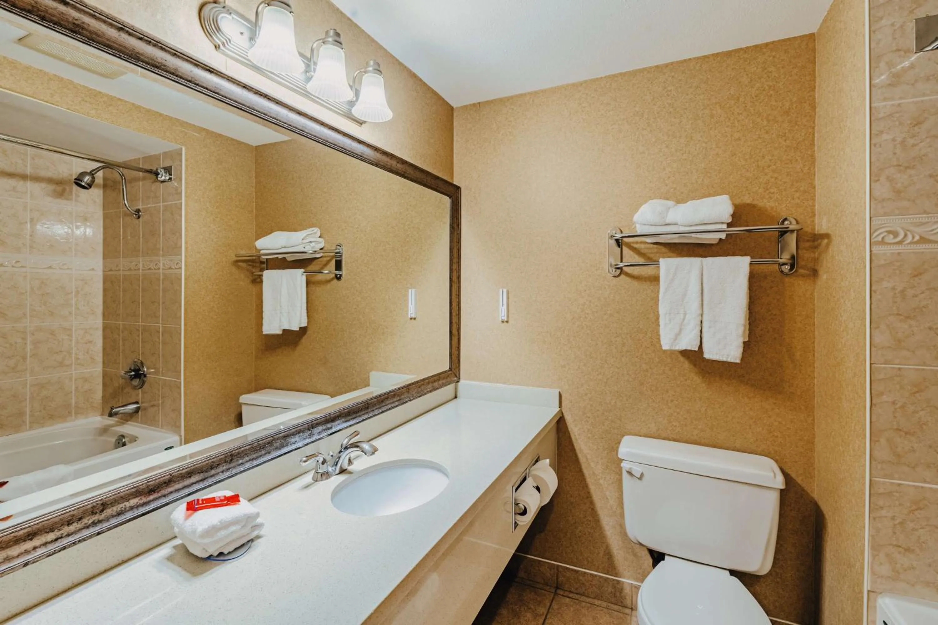 Bathroom in SureStay Plus by Best Western Coquitlam