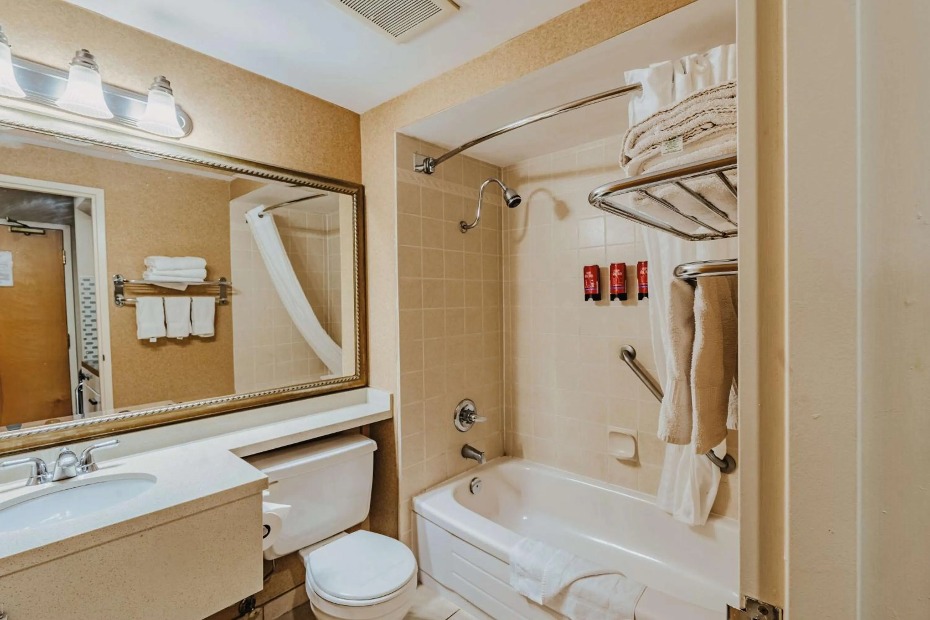 Bathroom in SureStay Plus by Best Western Coquitlam