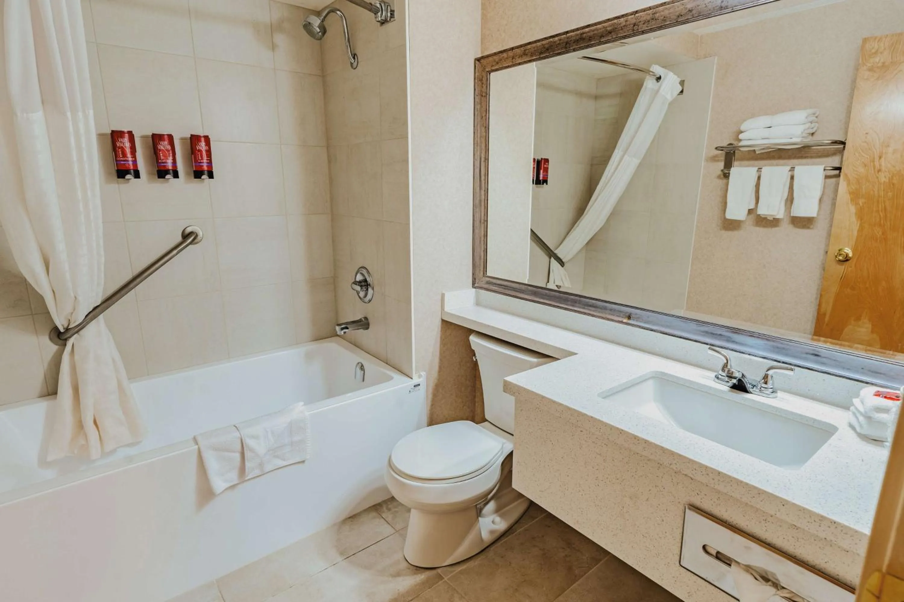 Bathroom in SureStay Plus by Best Western Coquitlam