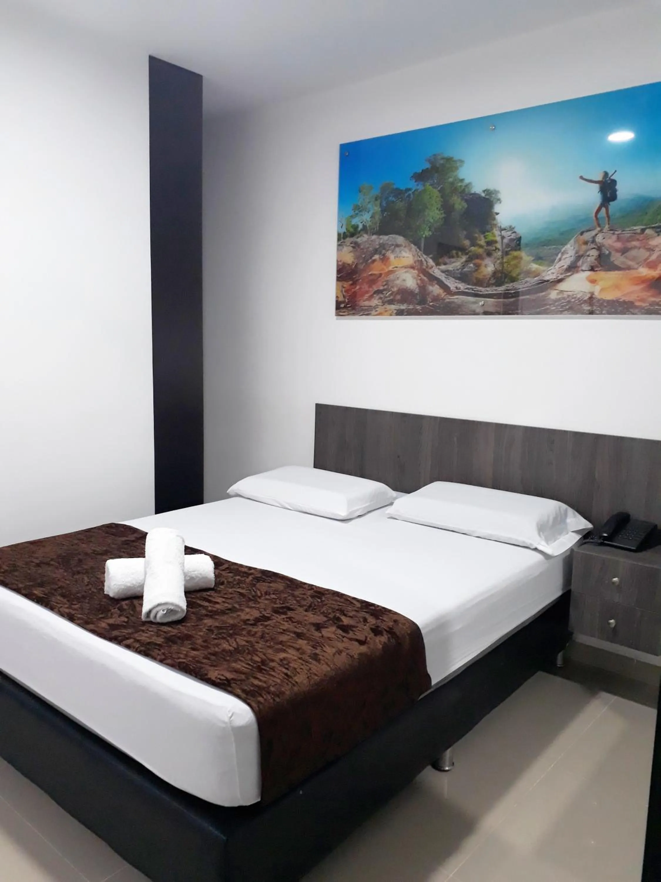 Bed in Hotel Jardin de Laureles Jeps