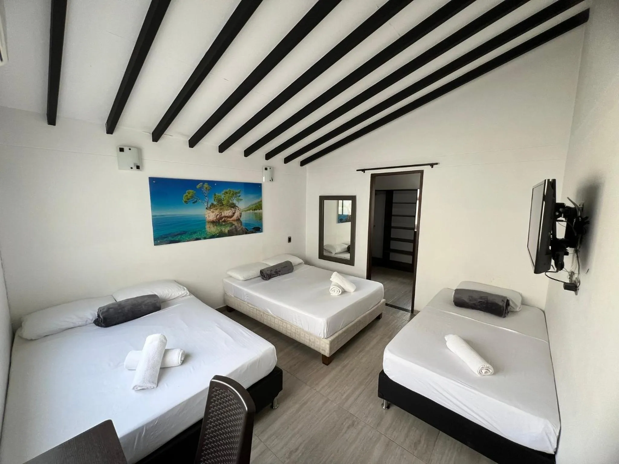 Bed in Hotel Jardin de Laureles Jeps