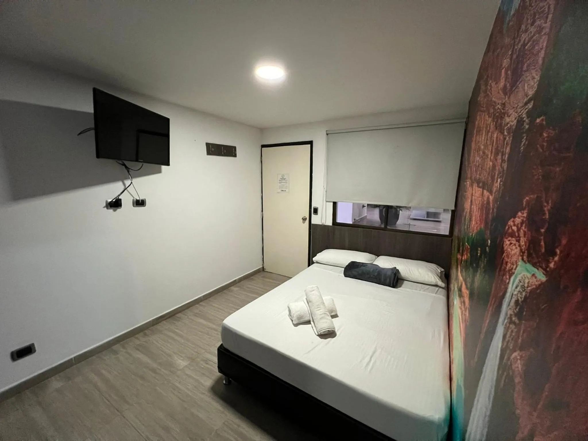 View (from property/room), Bed in Hotel Jardin de Laureles Jeps