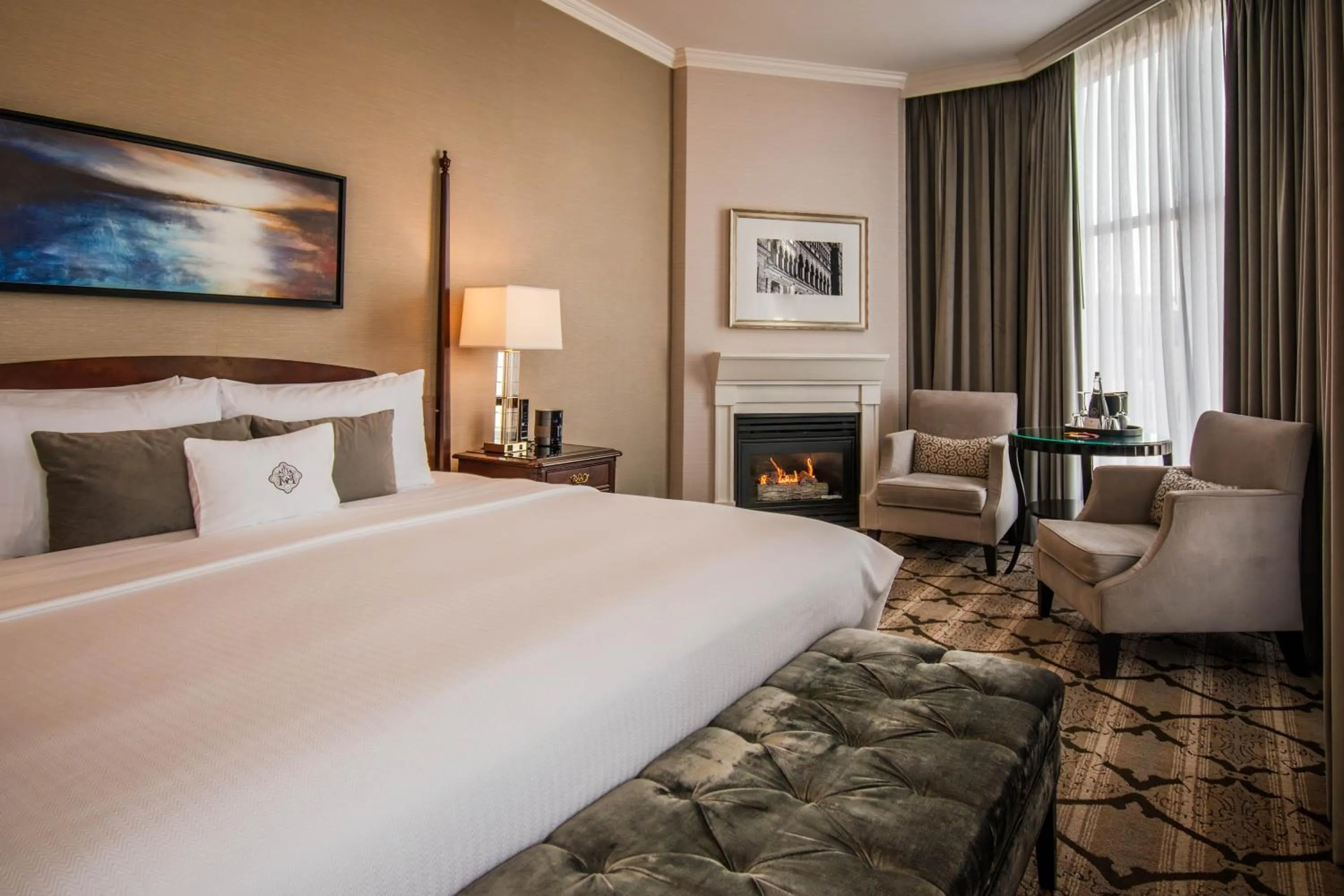 Bed in The Magnolia Hotel & Spa